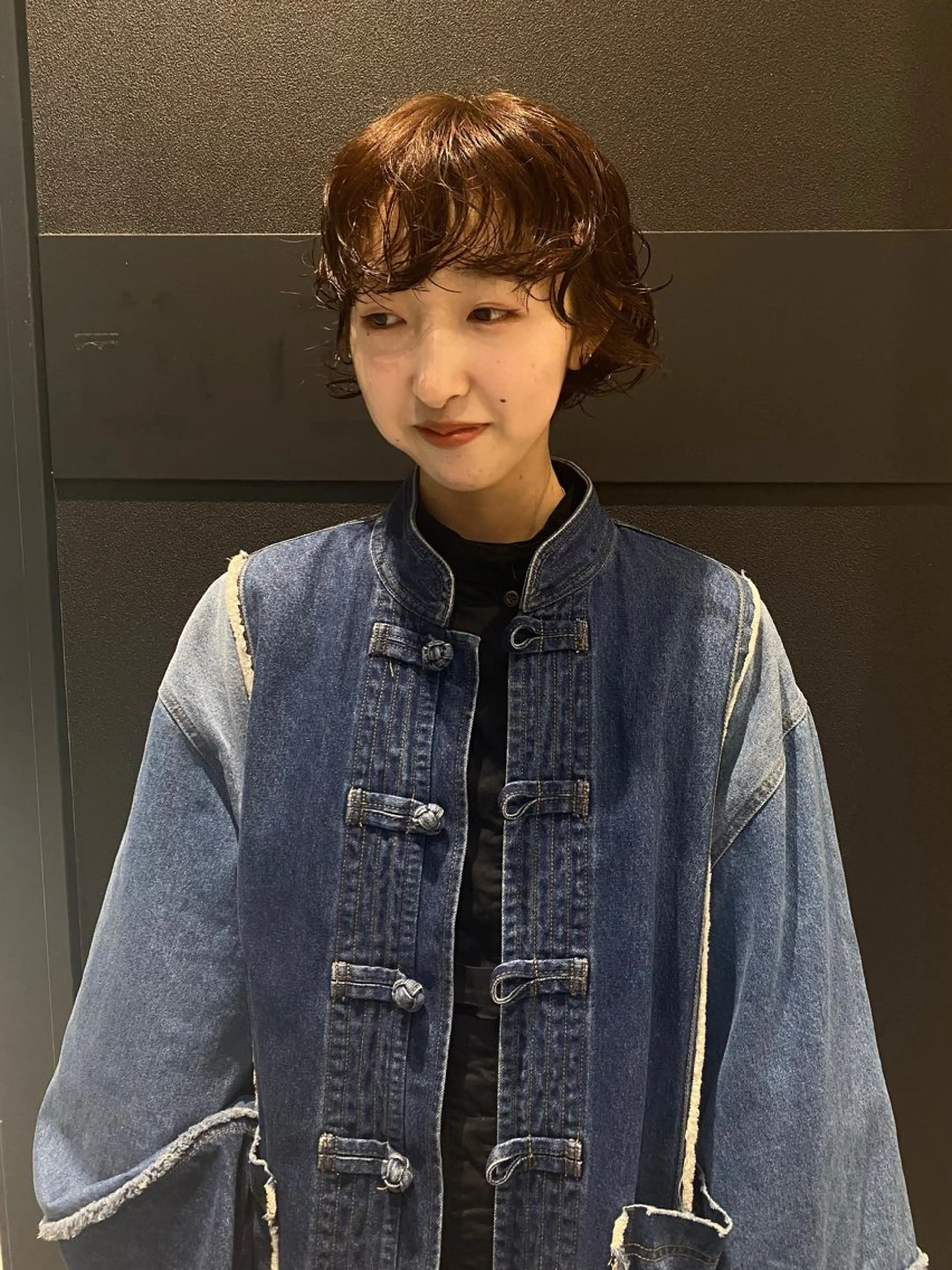 ショート カラー パーマ ブリーチ ブリーチなしカラー カット パーマ mai / linoah˚✧のヘアスタイル