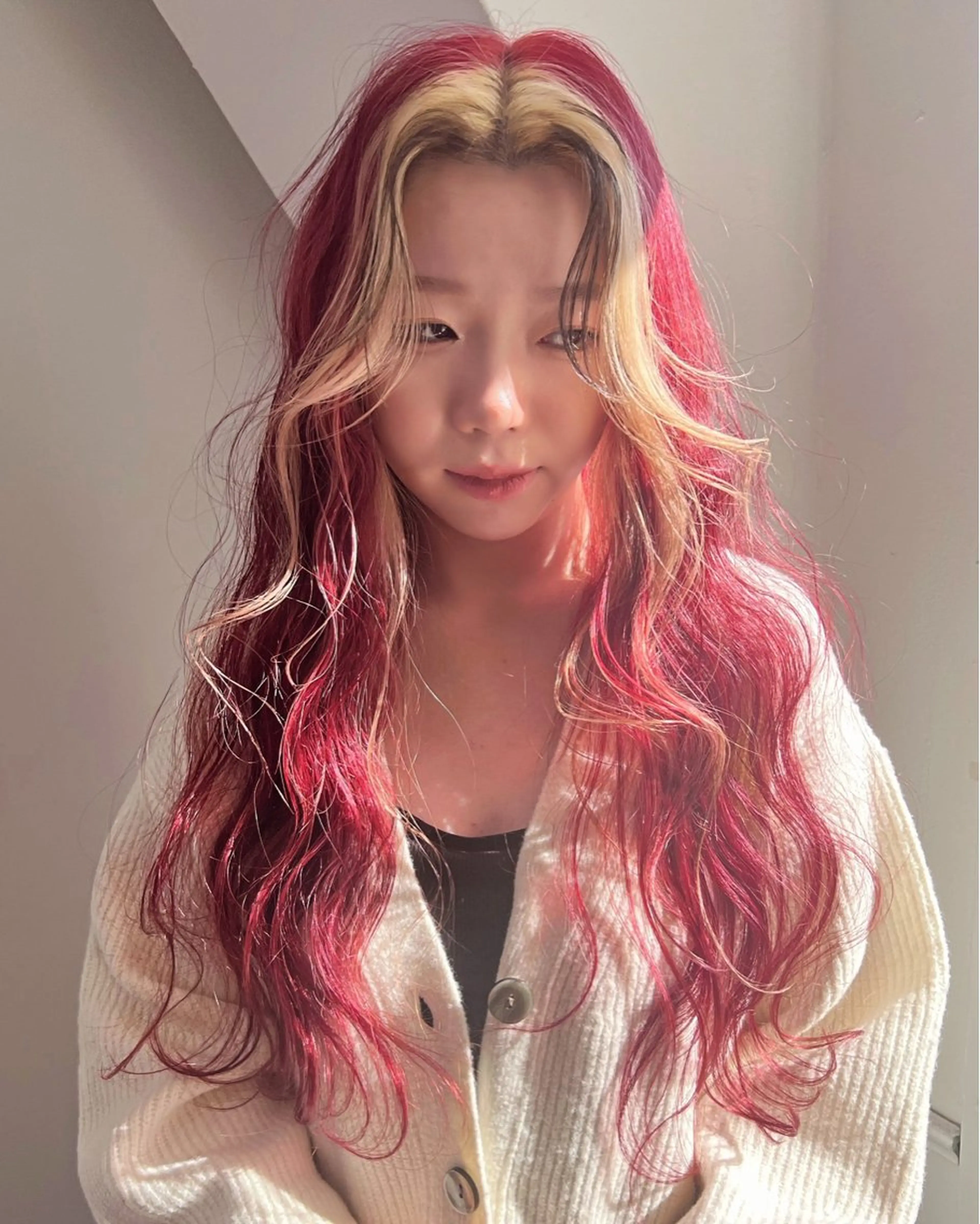 ミディアム カラー 🧡色落ちまで2度綺 麗なカラー🧡ヨシキのヘアスタイル