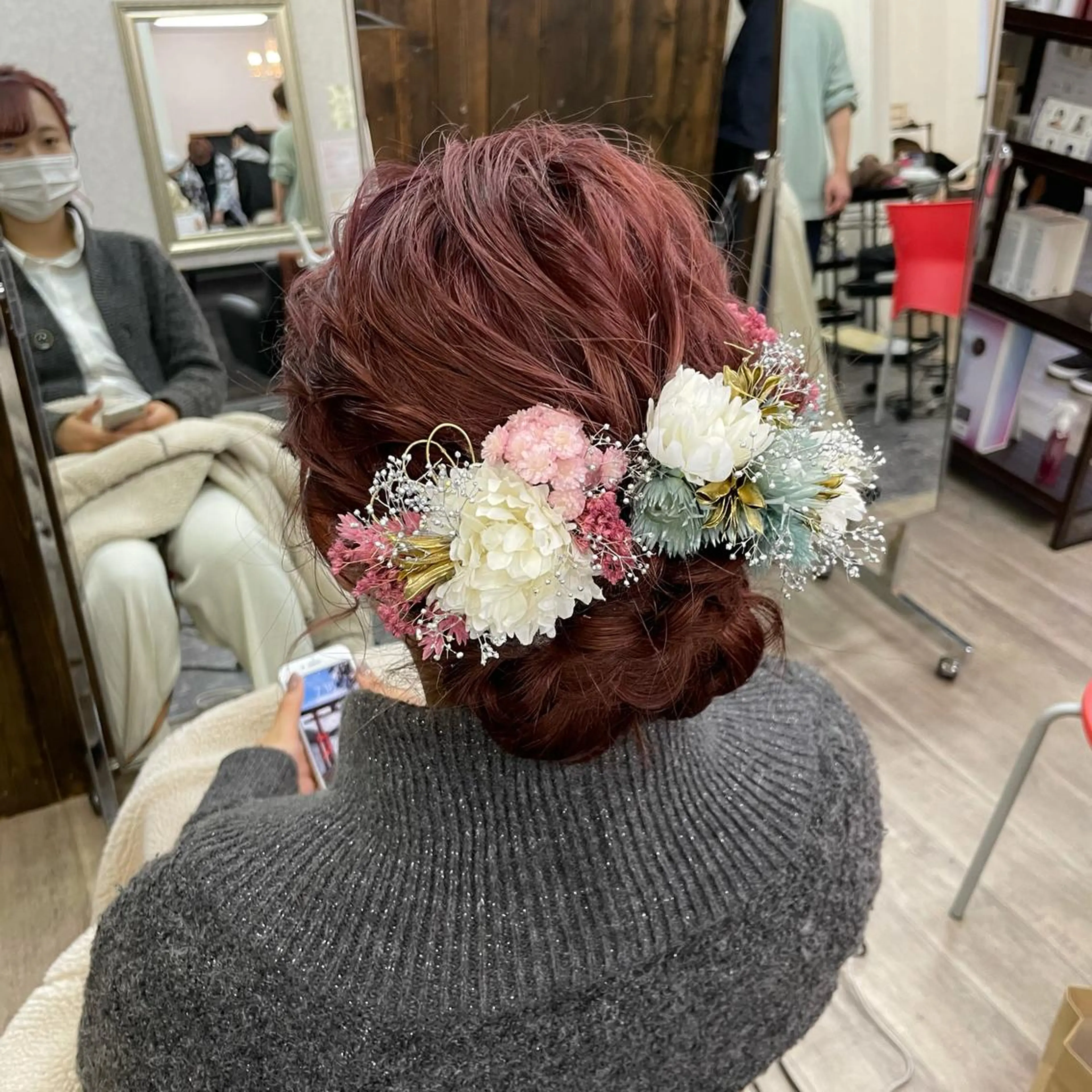 セミロング ヘアアレンジ N-plants 楓のヘアスタイル