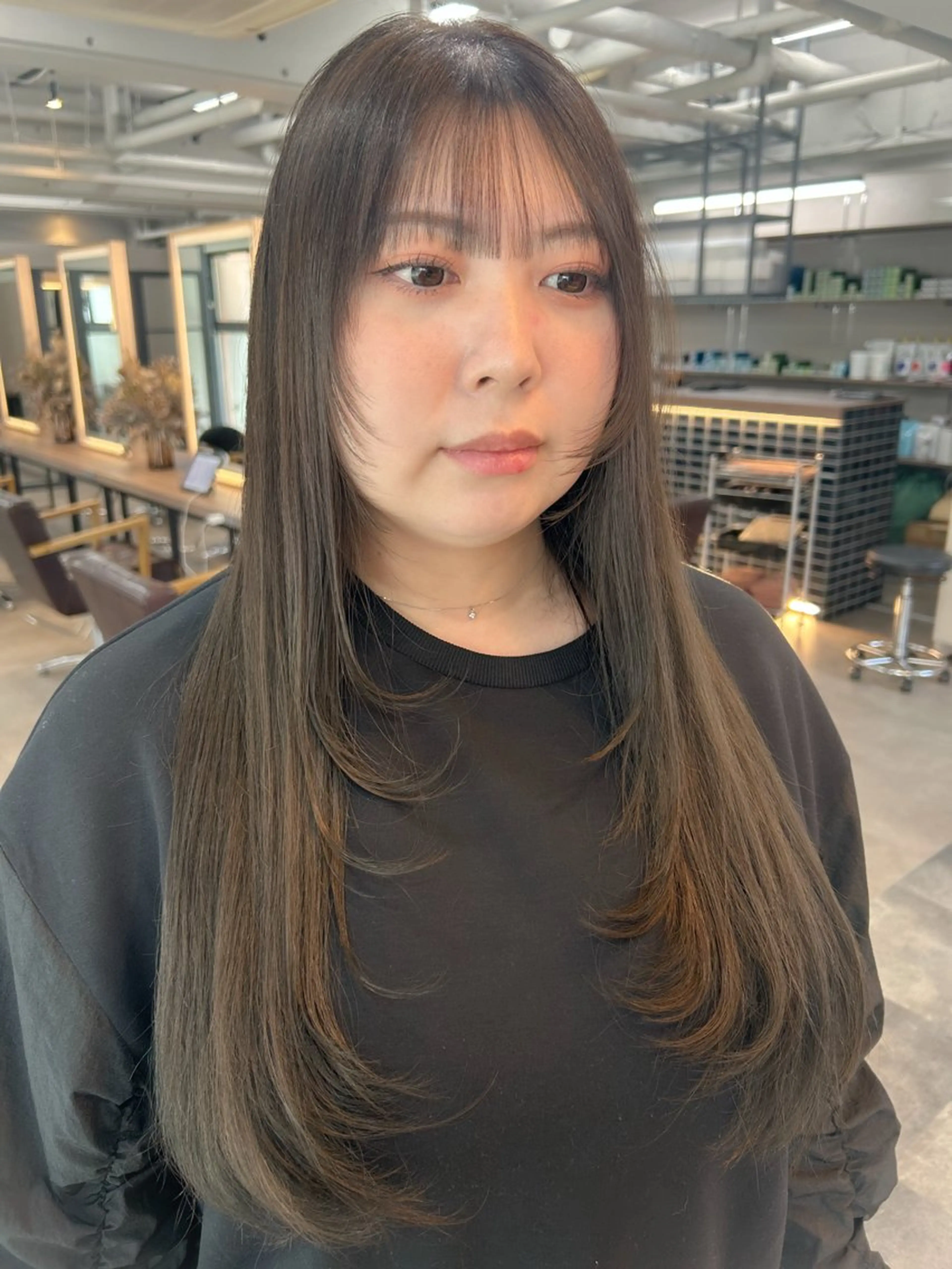 ロング カラー 髪質改善 レイヤーカット カット ヘアカラー ハイトーン透明感/レ イヤー/ririkaのヘアスタイル