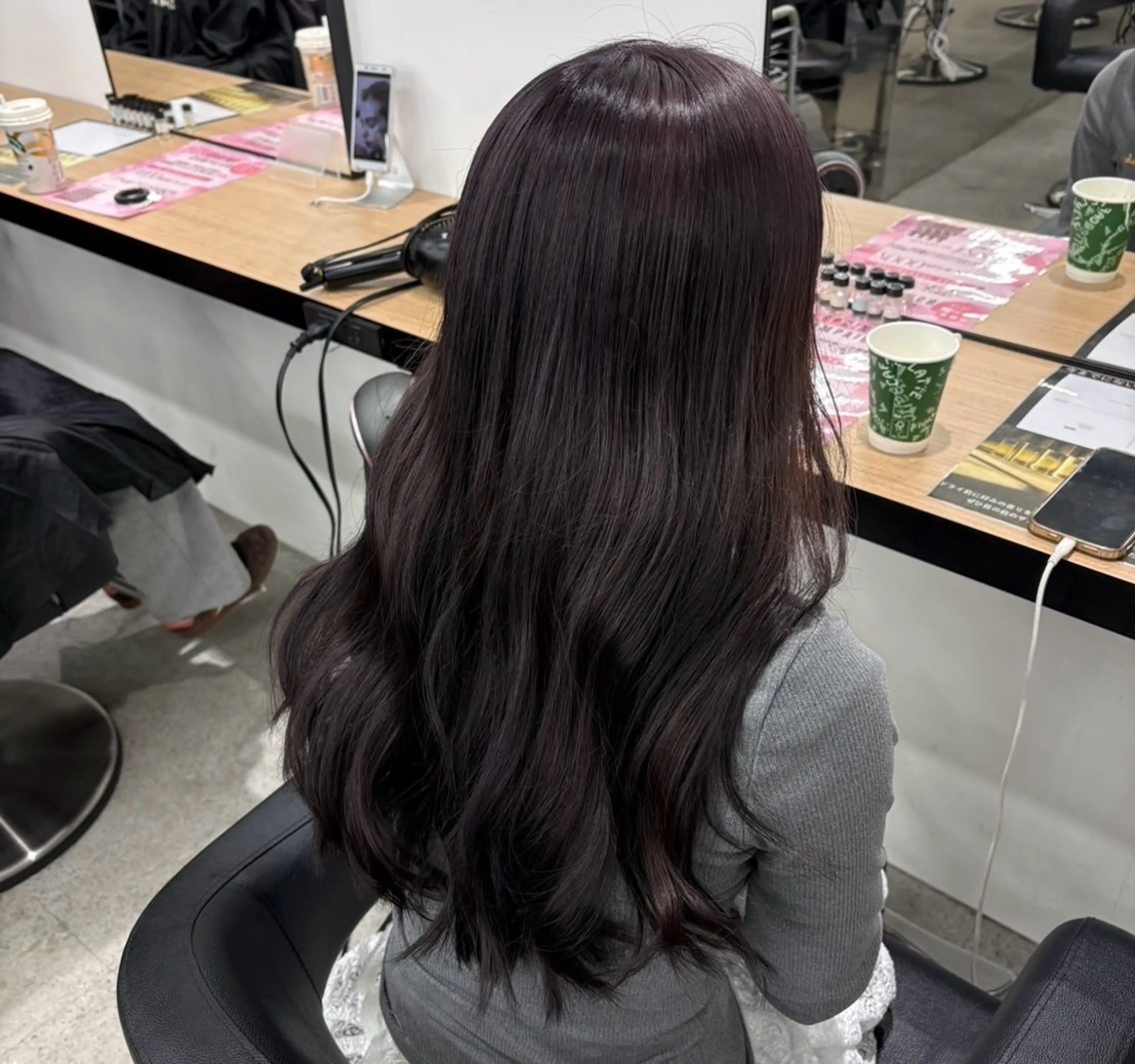 ロング ヘアカラー トリートメント miku/ラベンダー 透明感カラー🪻❤︎のヘアスタイル