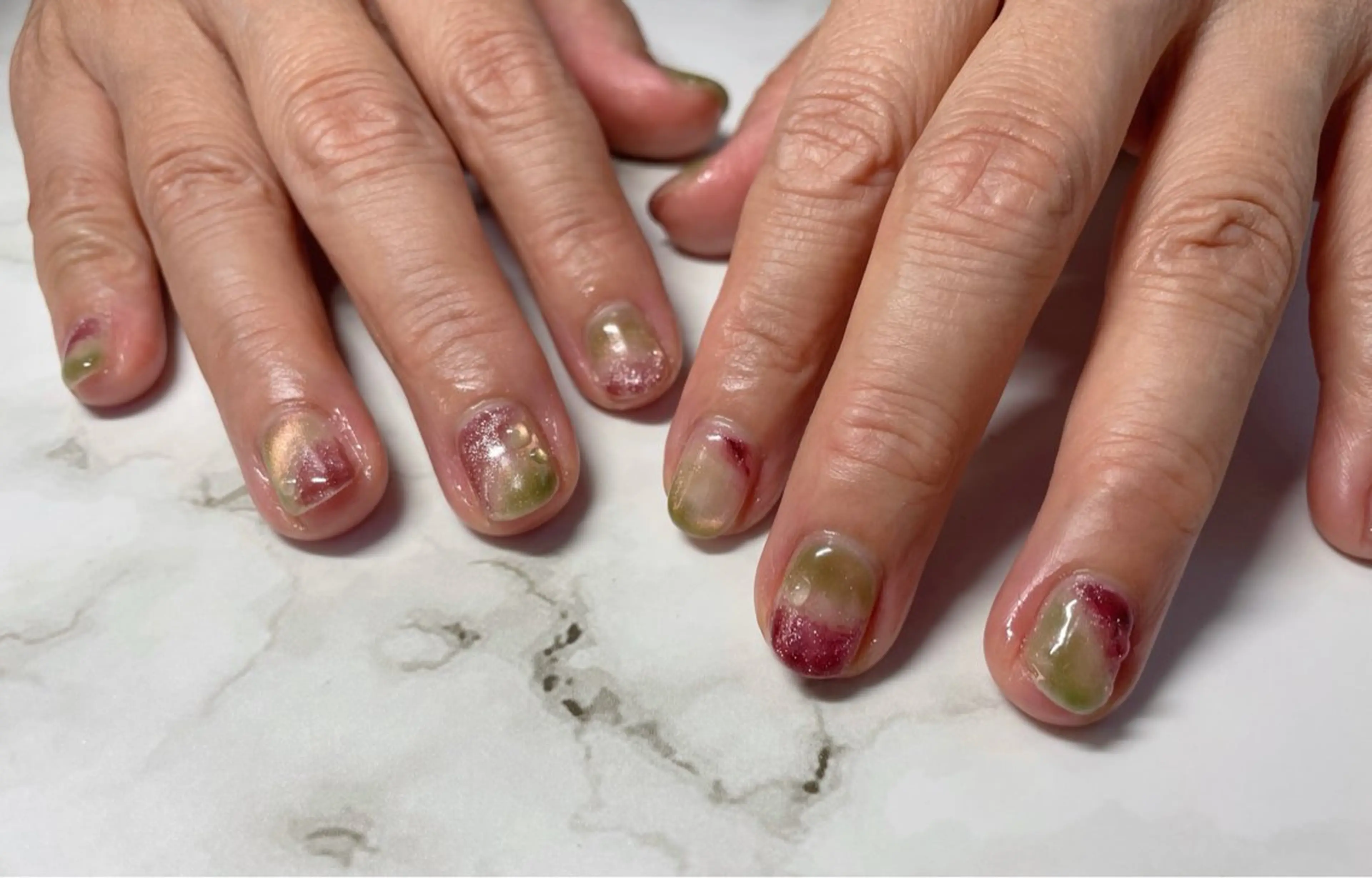 ネイル ニュアンスネイル nail salon＊シェリコ＊所属・nail salon シェリコのネイルデザイン