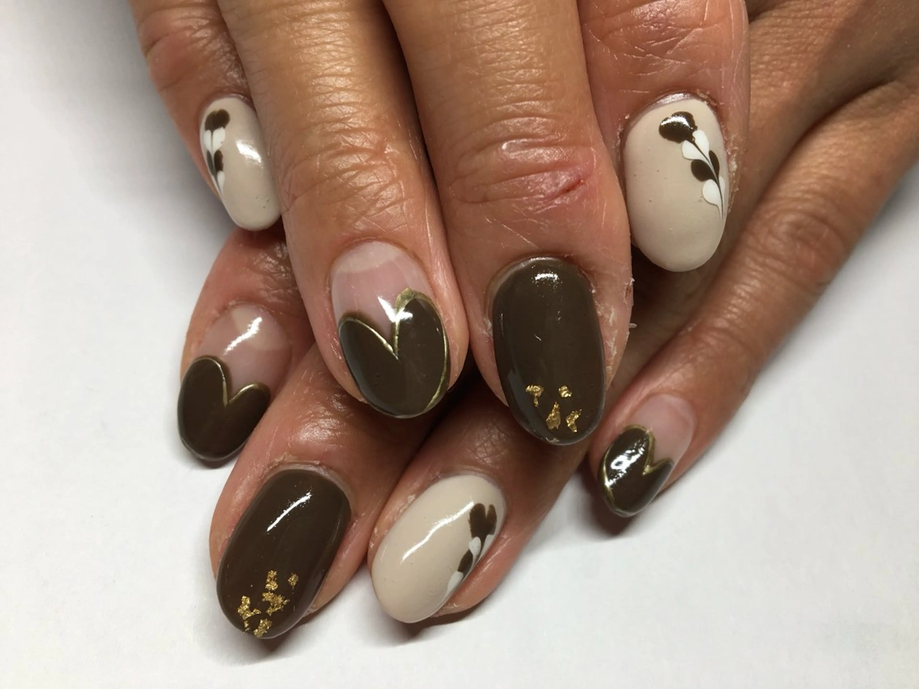 ネイル アートネイル バレンタイン ハンドネイル nailsalon camelliaのネイルデザイン