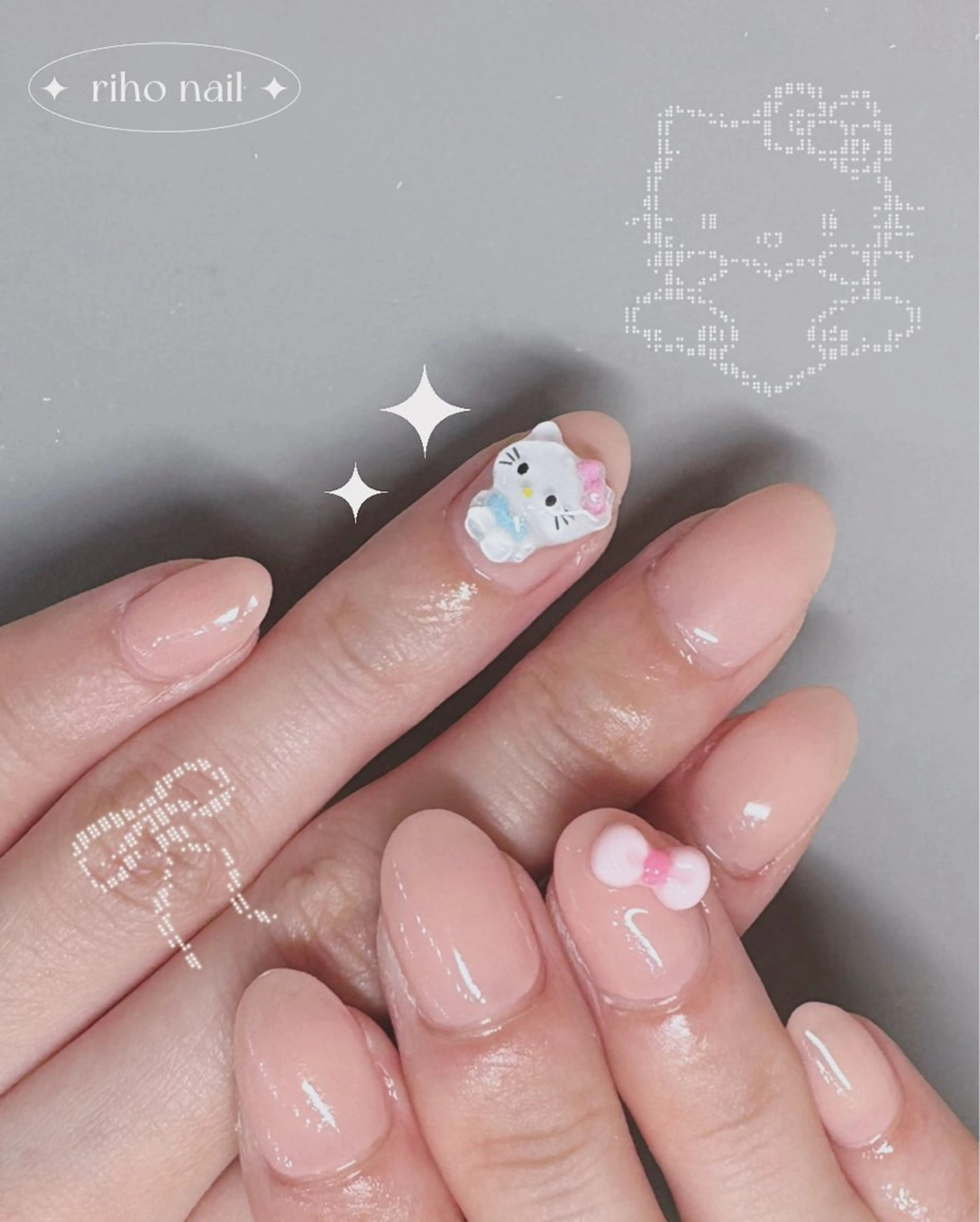 ネイル ハンドネイル 艶/マグネット/網紅 /韓国/岩下りほのネイルデザイン