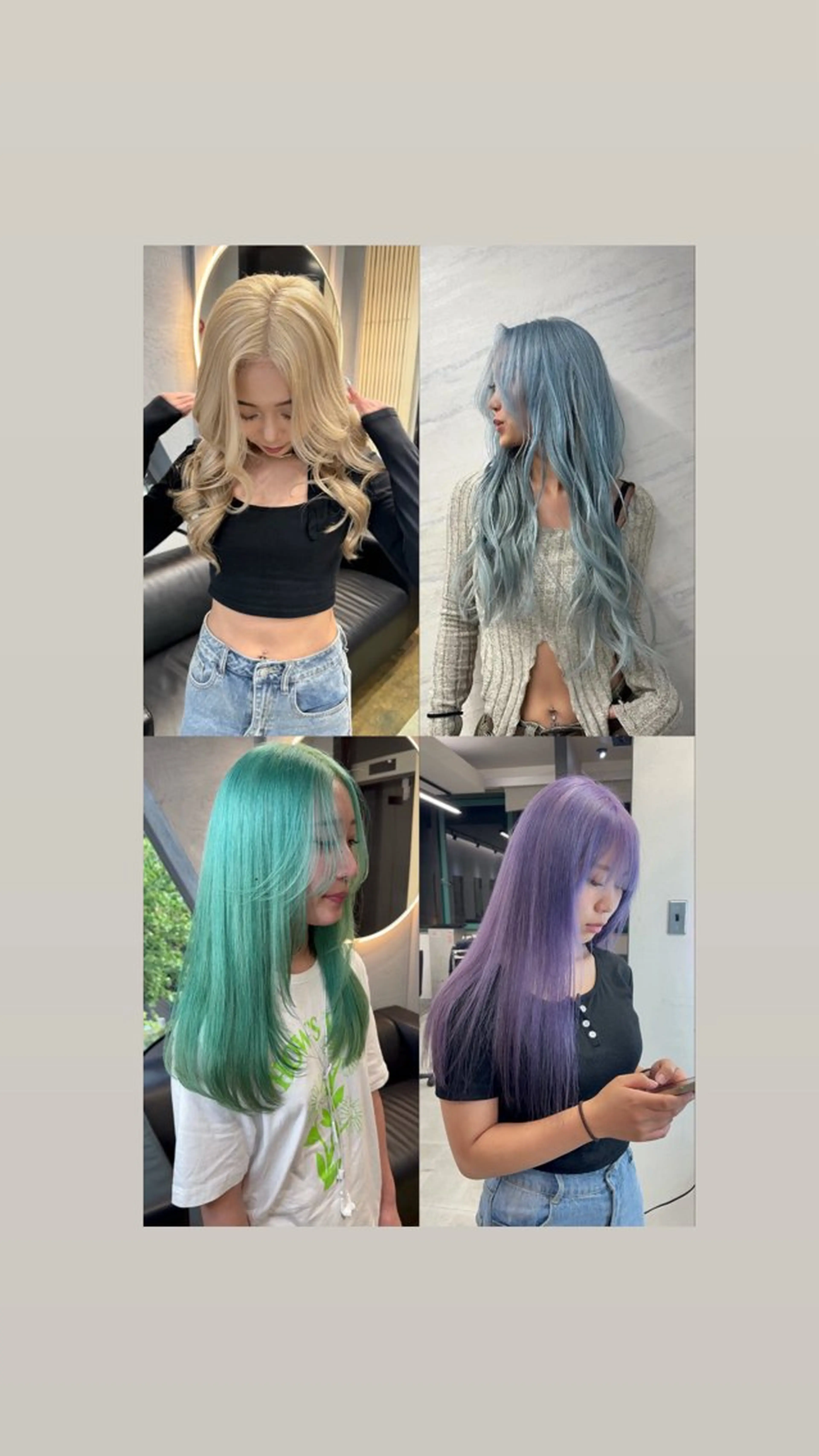 セミロング カラー dao/ミルクティー /ブラウン/ブロンドのヘアスタイル