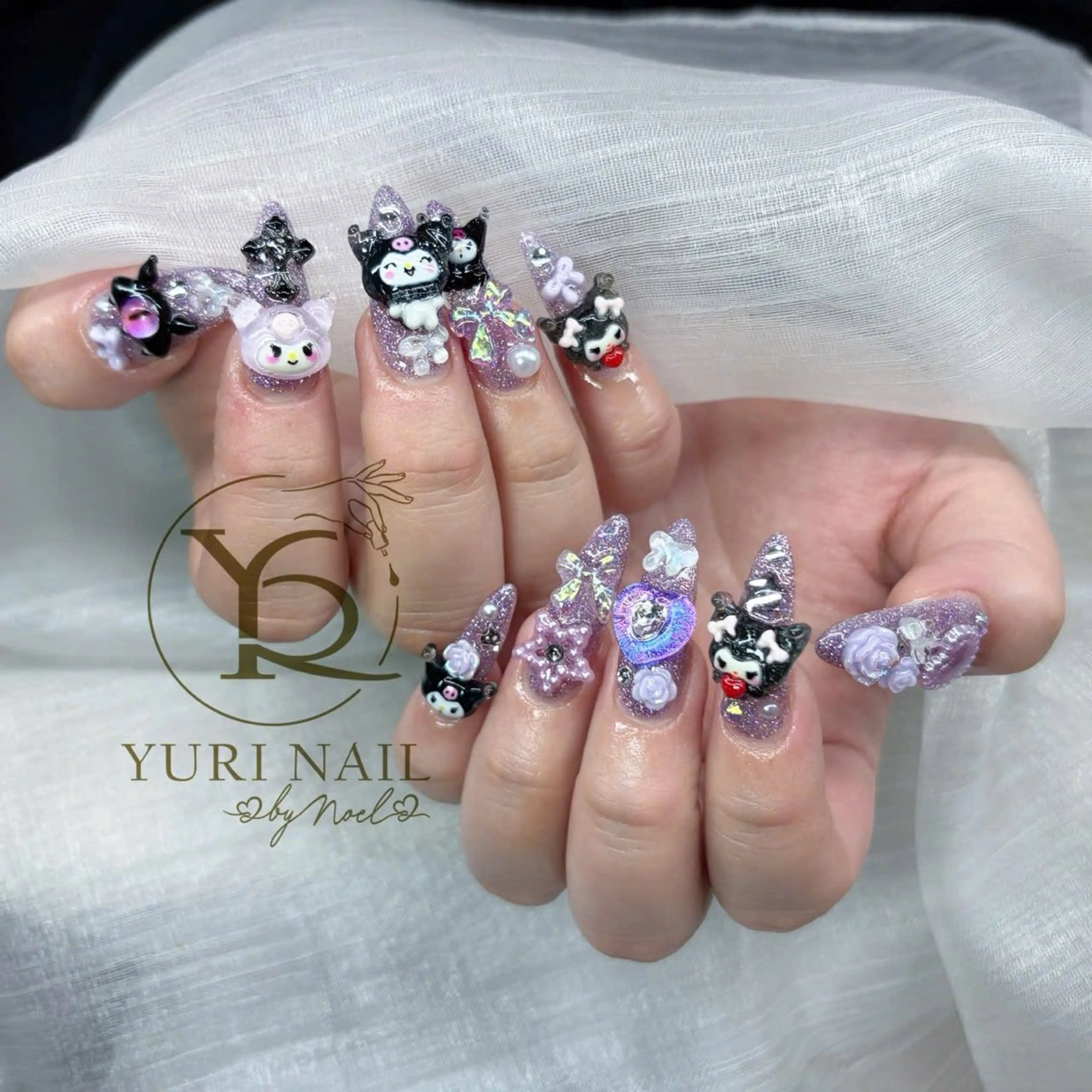 ネイル チークネイル フットネイル フレンチネイル グラデーション キラキラネイル ハンドネイル フットネイル ハンドケア YURI Nail Funabashiのネイルデザイン