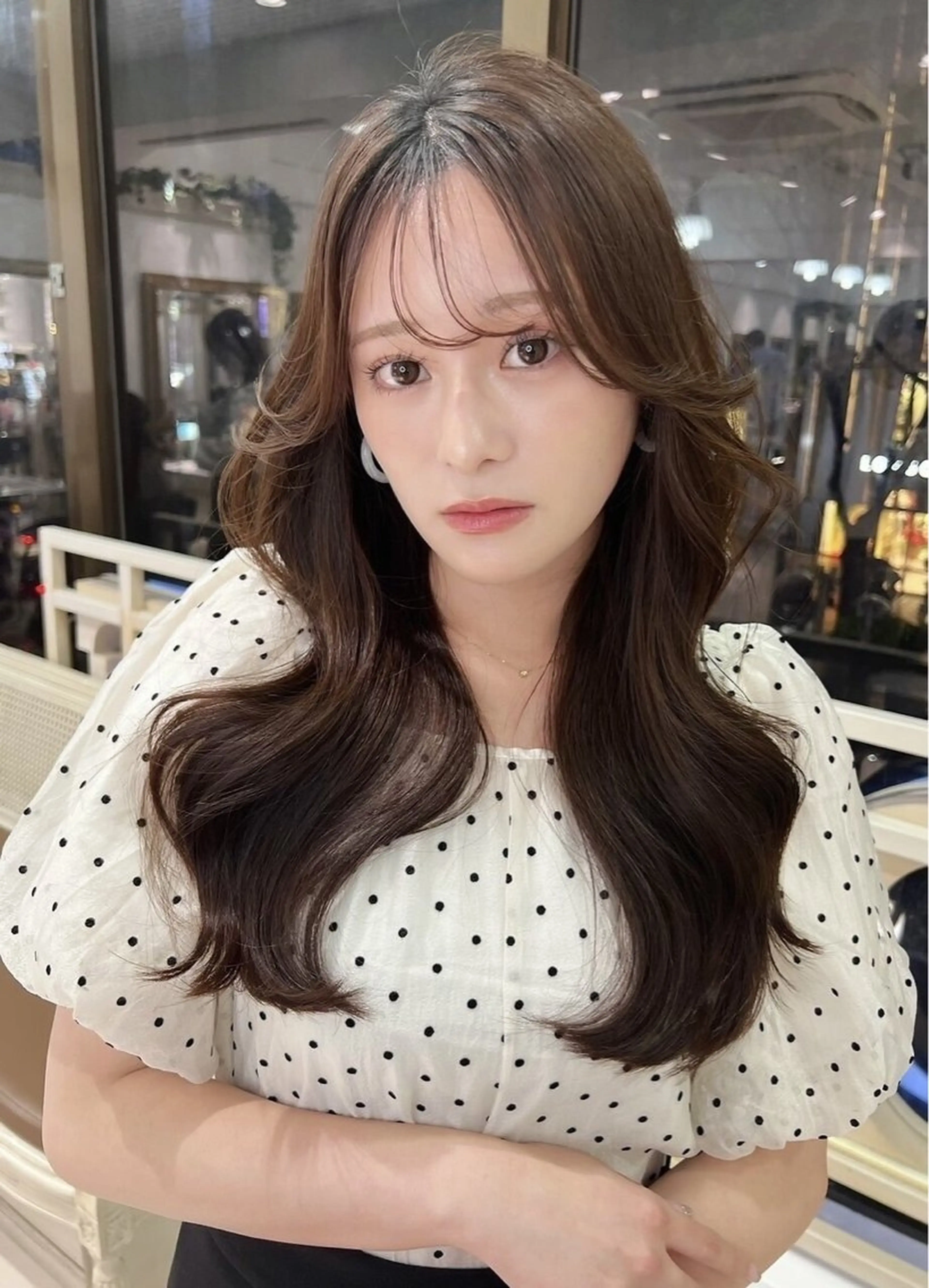 ロング カラー ヘアカラー トリートメント モテカラー/髪質改善 まつパ/ゆなのヘアスタイル