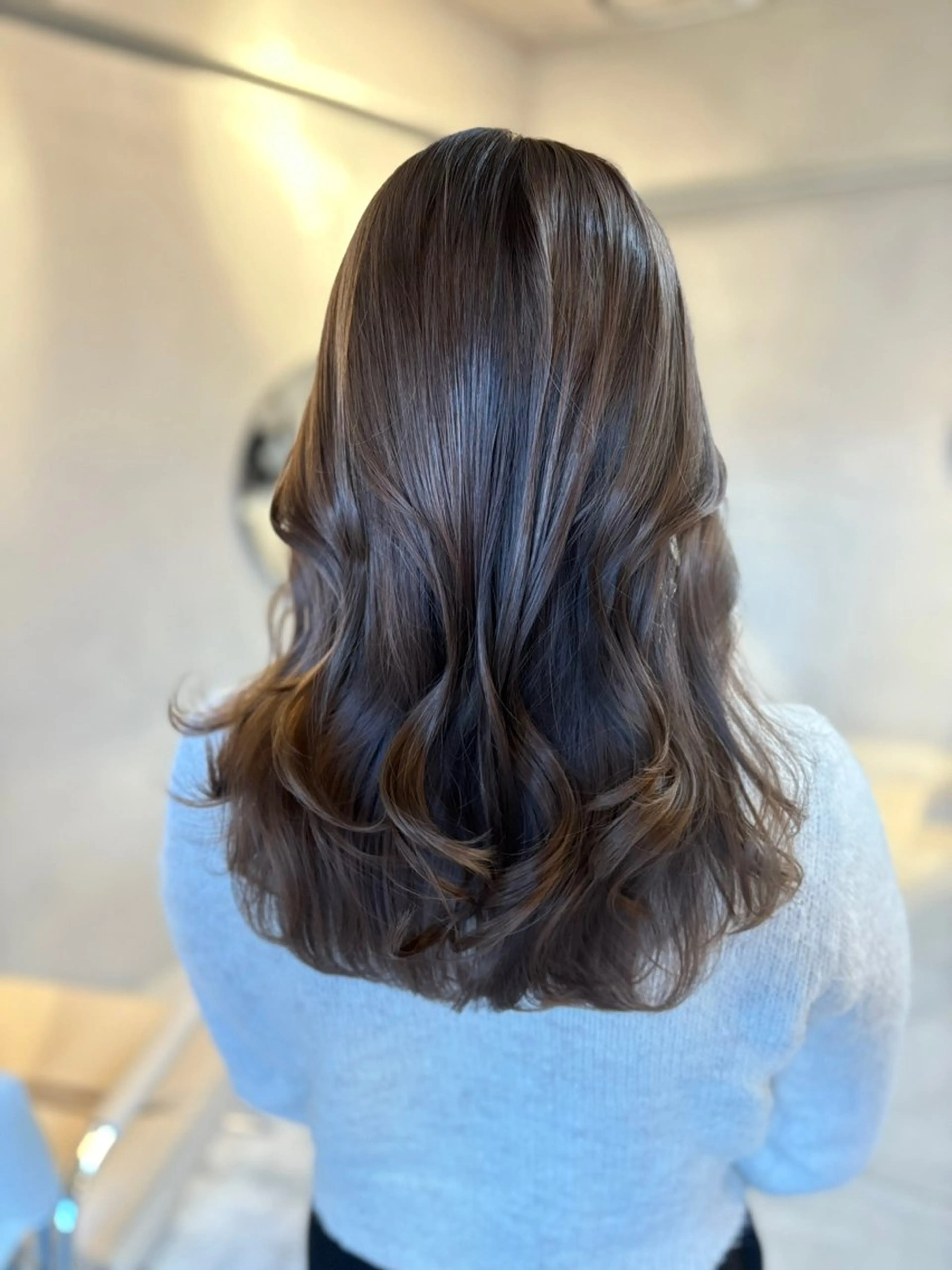 ロング カラー ヘアアレンジ 縮毛矯正 垢抜け透明感カラー 指名No.1shunのヘアスタイル