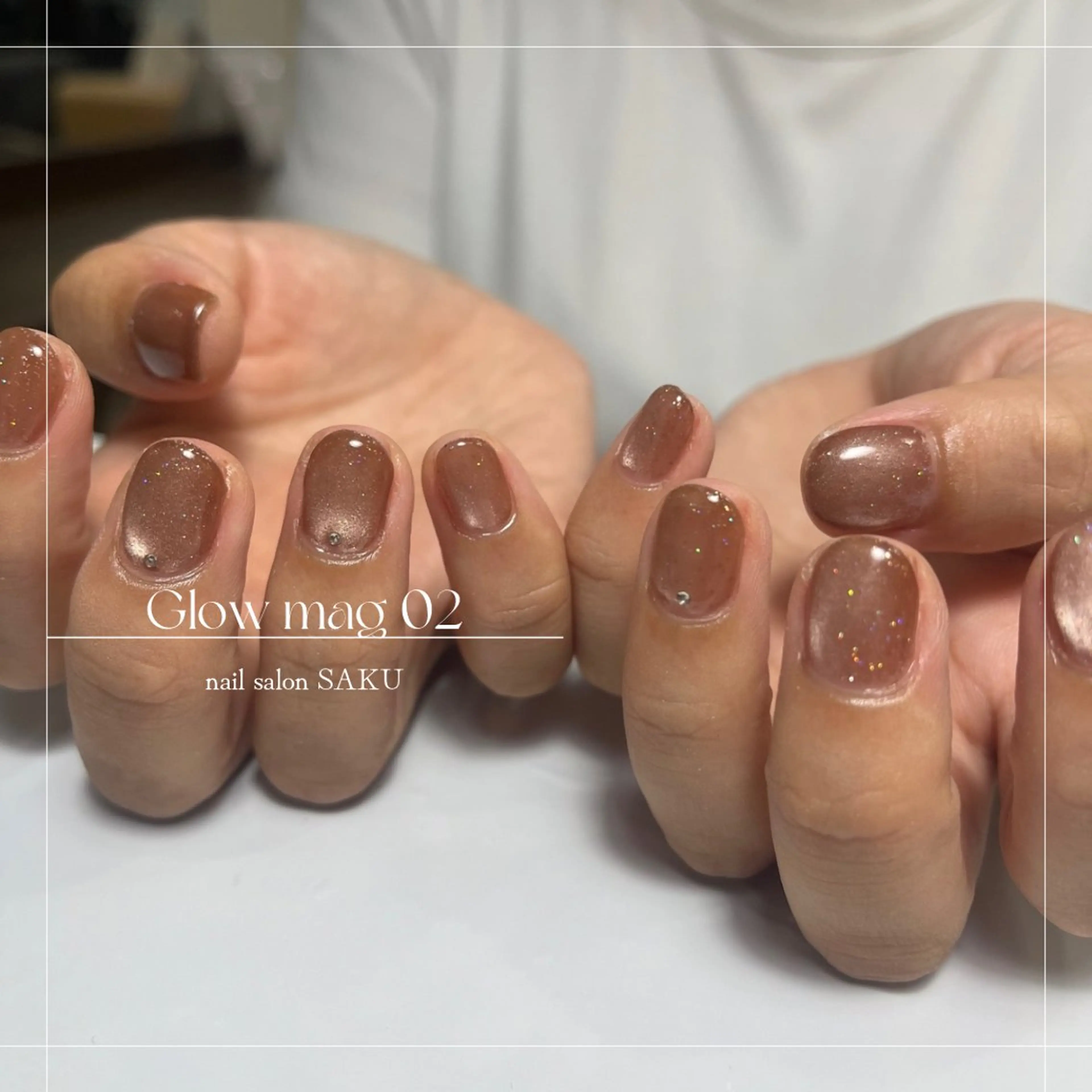 ネイル ニュアンスネイル シンプルネイル ハンドネイル SAKU nail 作島茜のネイルデザイン