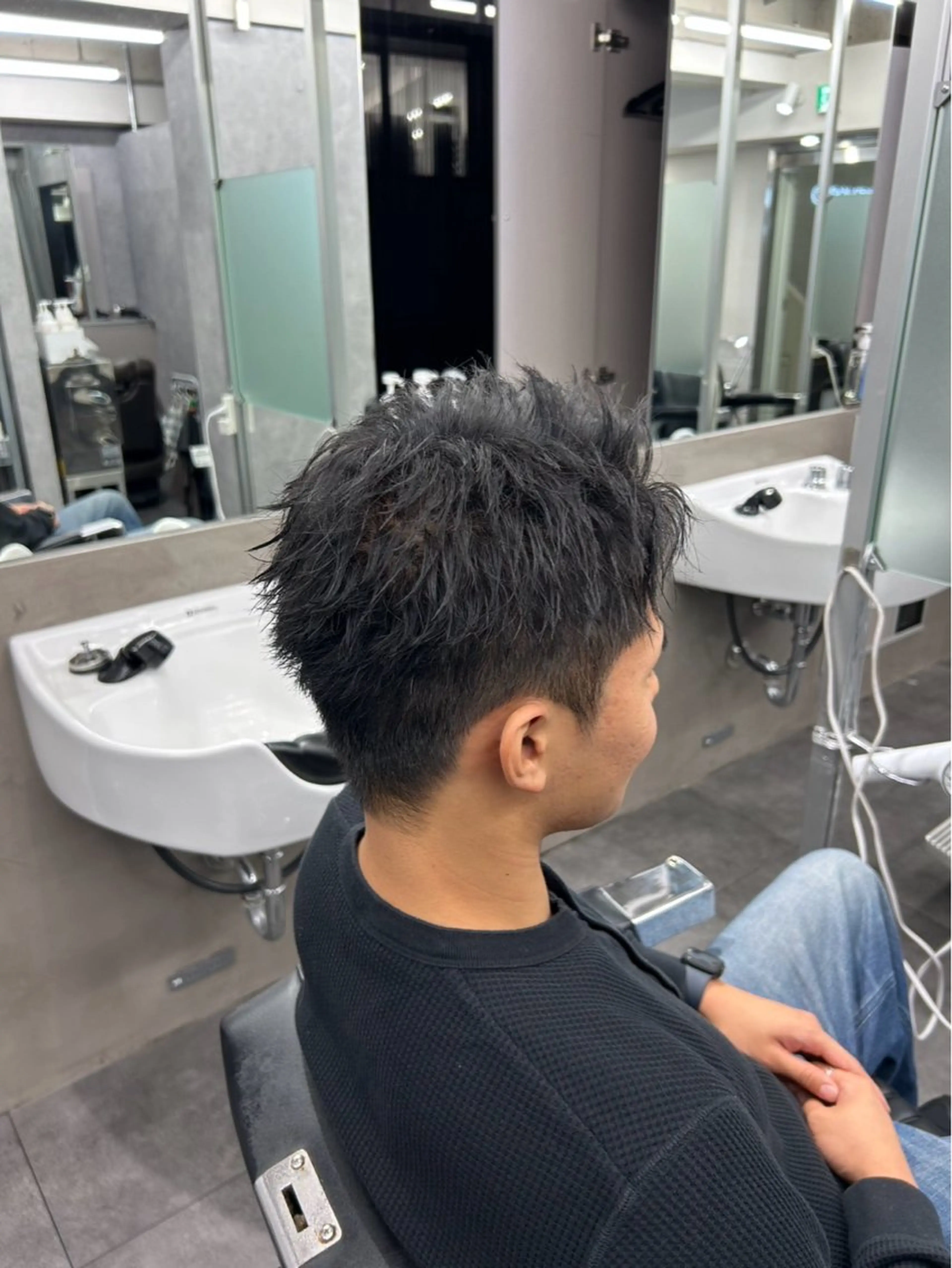 ショート パーマ メンズ カット 新宿No.1パーマ師 💈コウヨウ💈のヘアスタイル