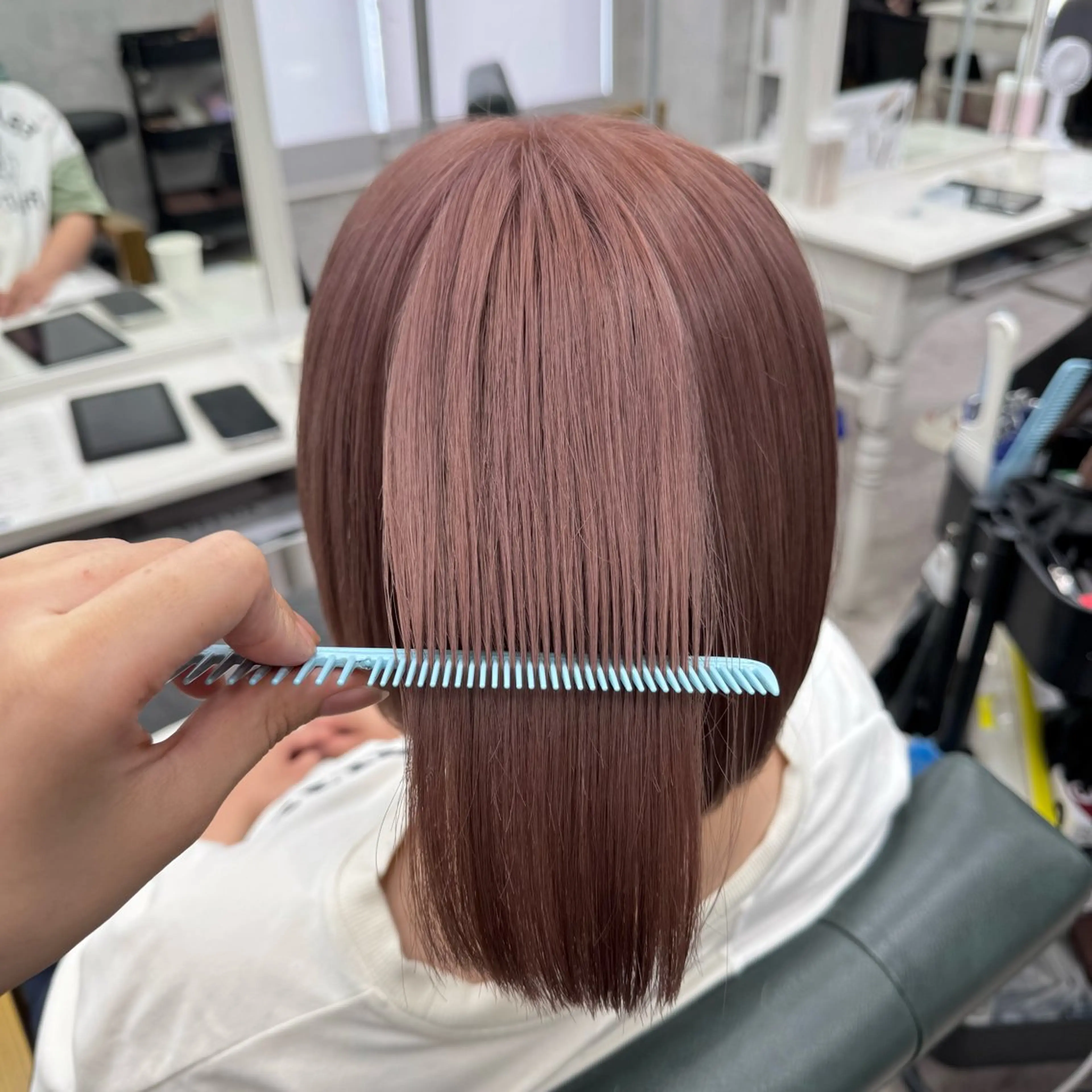 ショート カラー JUNSHIN🦋 ヘアセット／カラーのヘアスタイル