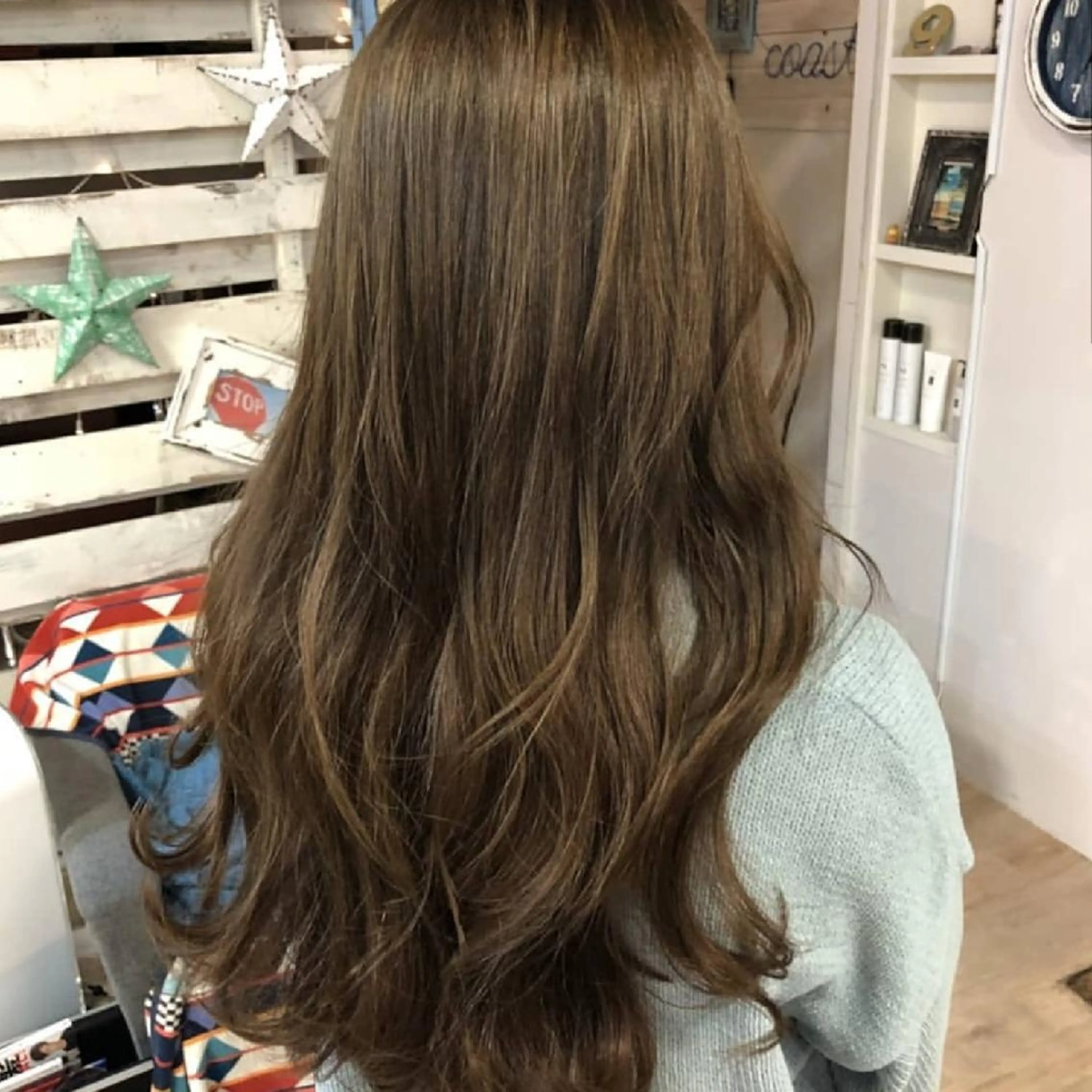 ロング カラー カット パーマ トリートメント フリーランス所属・韓国ヘア レイヤー くびれヘアMATSUのヘアスタイル