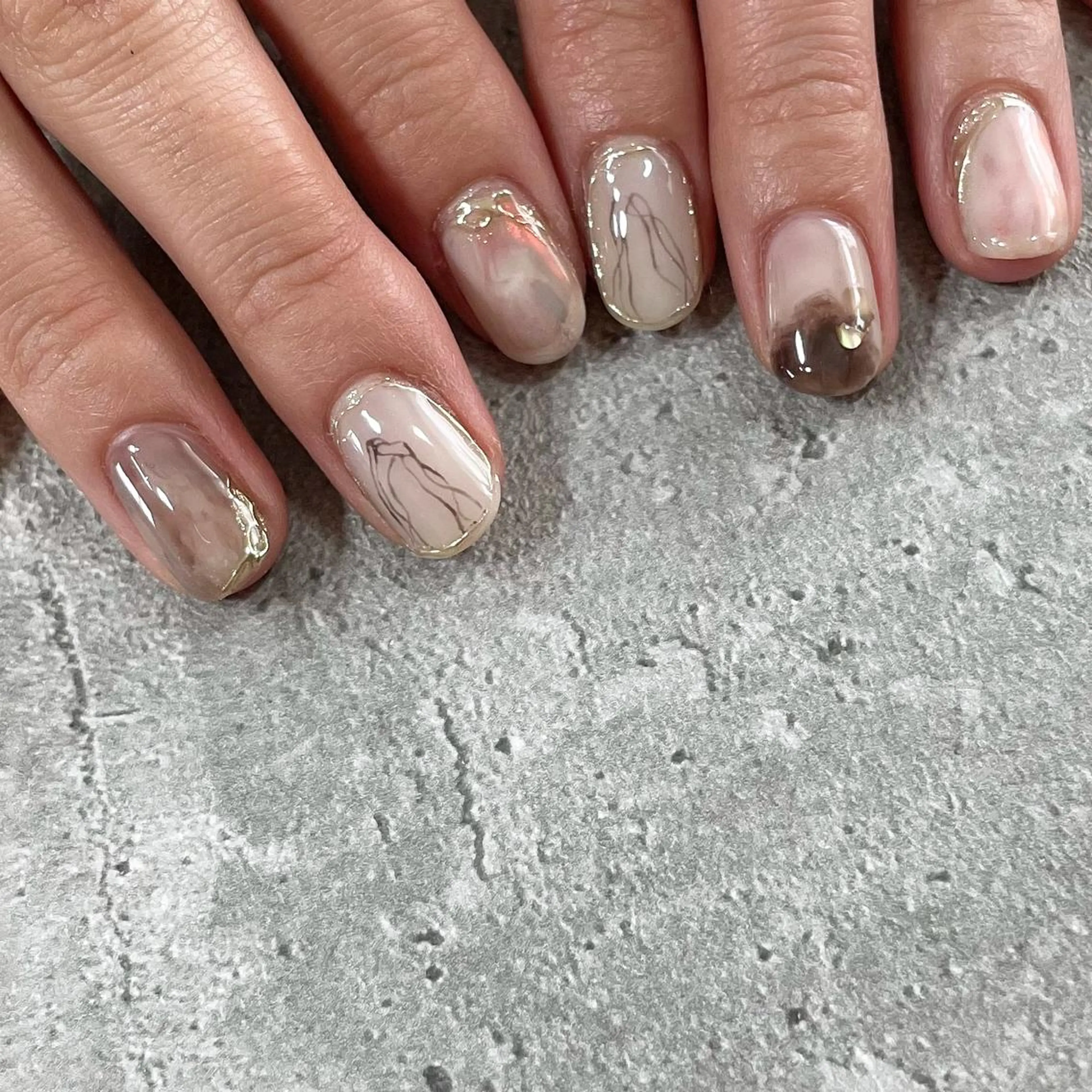 ネイル ジェルネイル 東 千夏のネイルデザイン