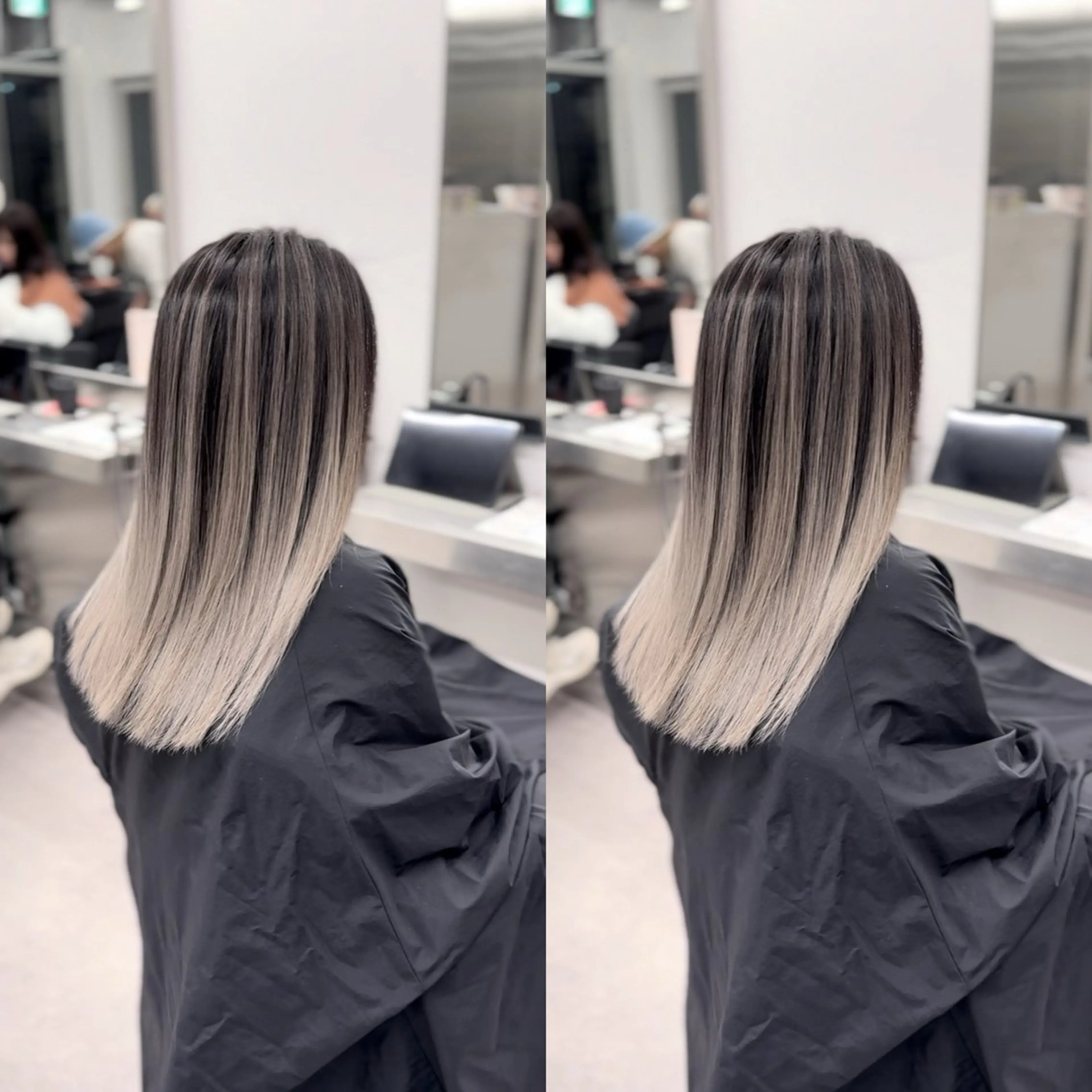 カラー 最高級人毛 100%エクステ茉央のヘアスタイル