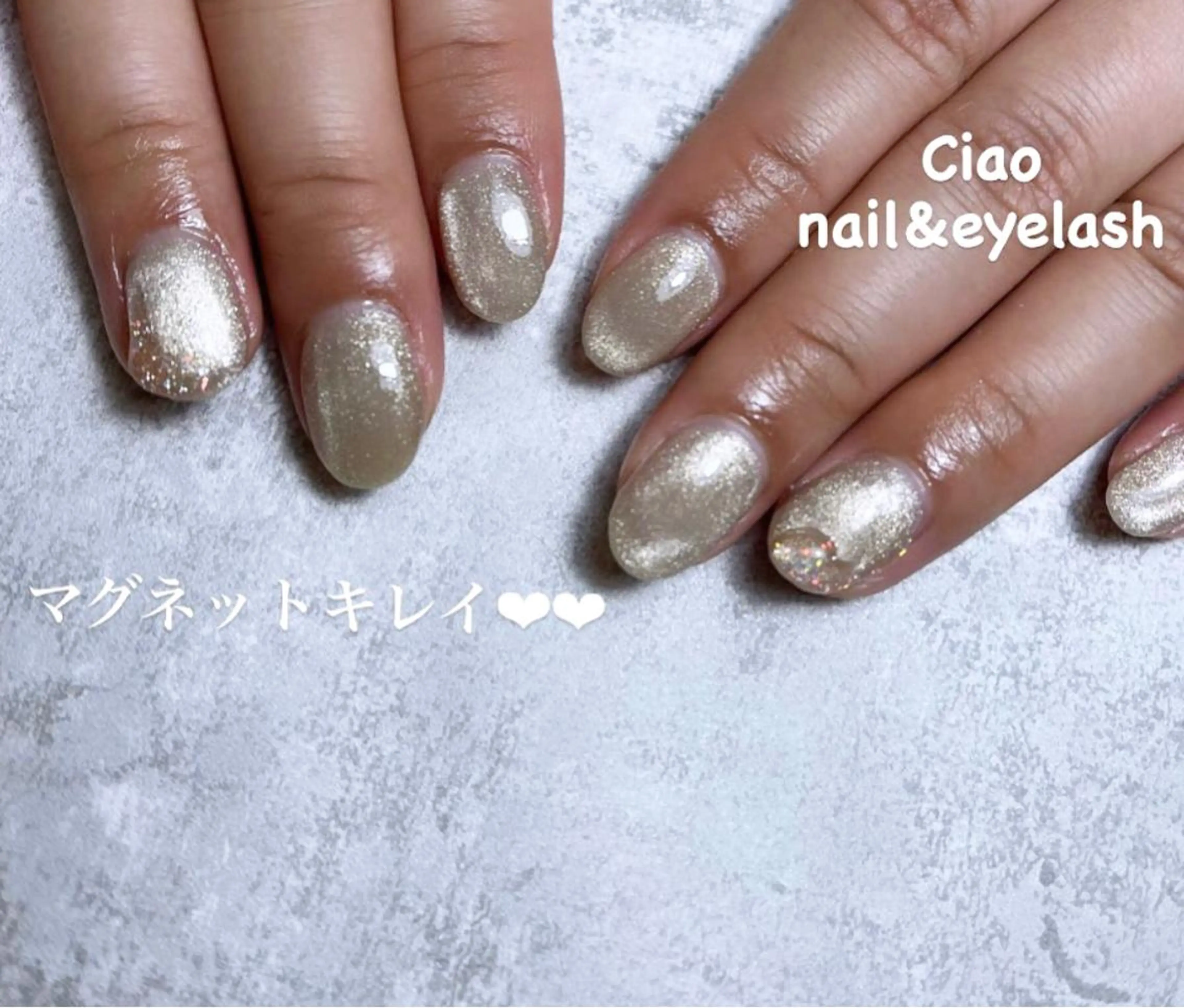 ネイル アートネイル ジェルネイル マグネットネイル ニュアンスネイル シンプルネイル #Amin nail salonのネイルデザイン