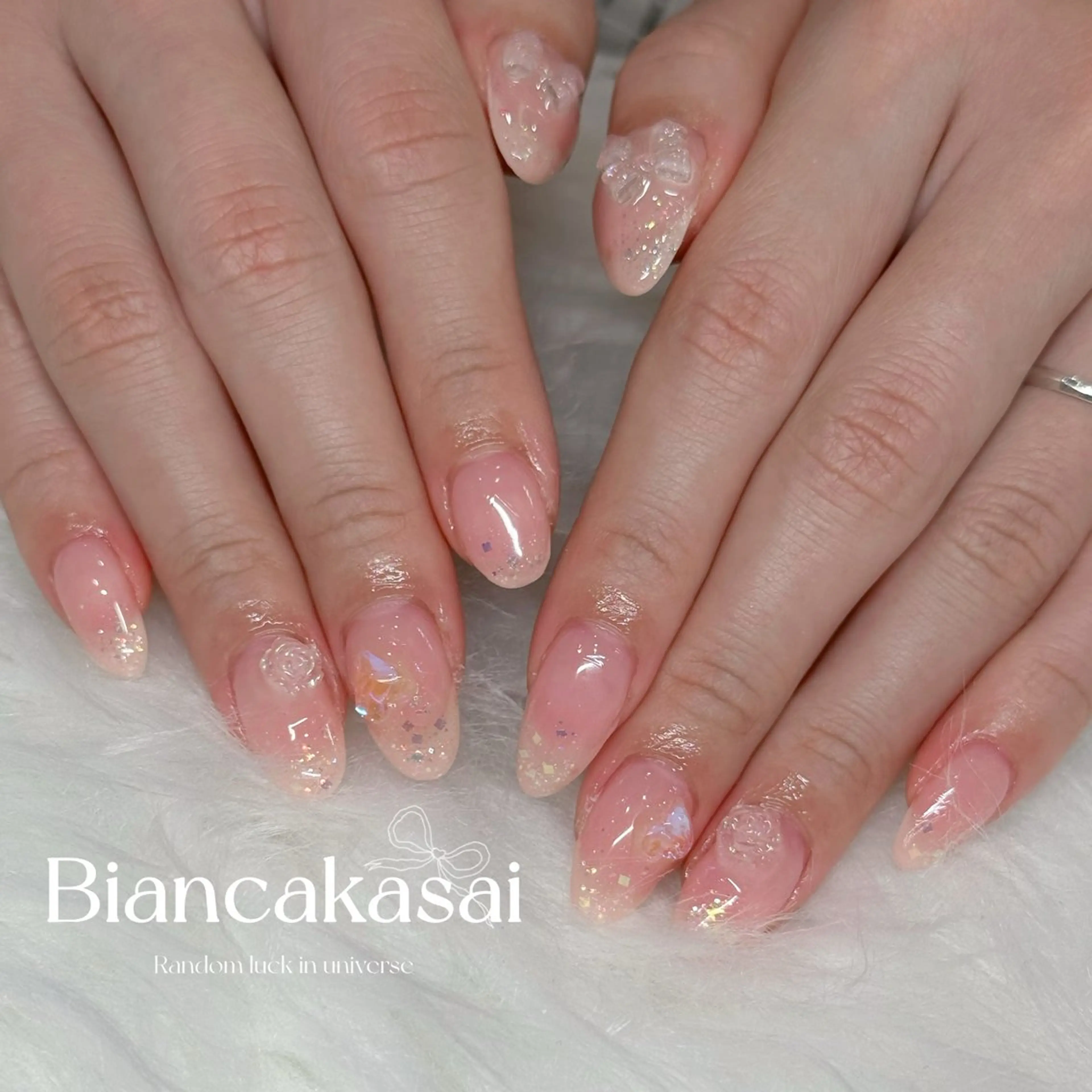 ネイル ハンドネイル Bianca葛西 Hinano🩶のネイルデザイン
