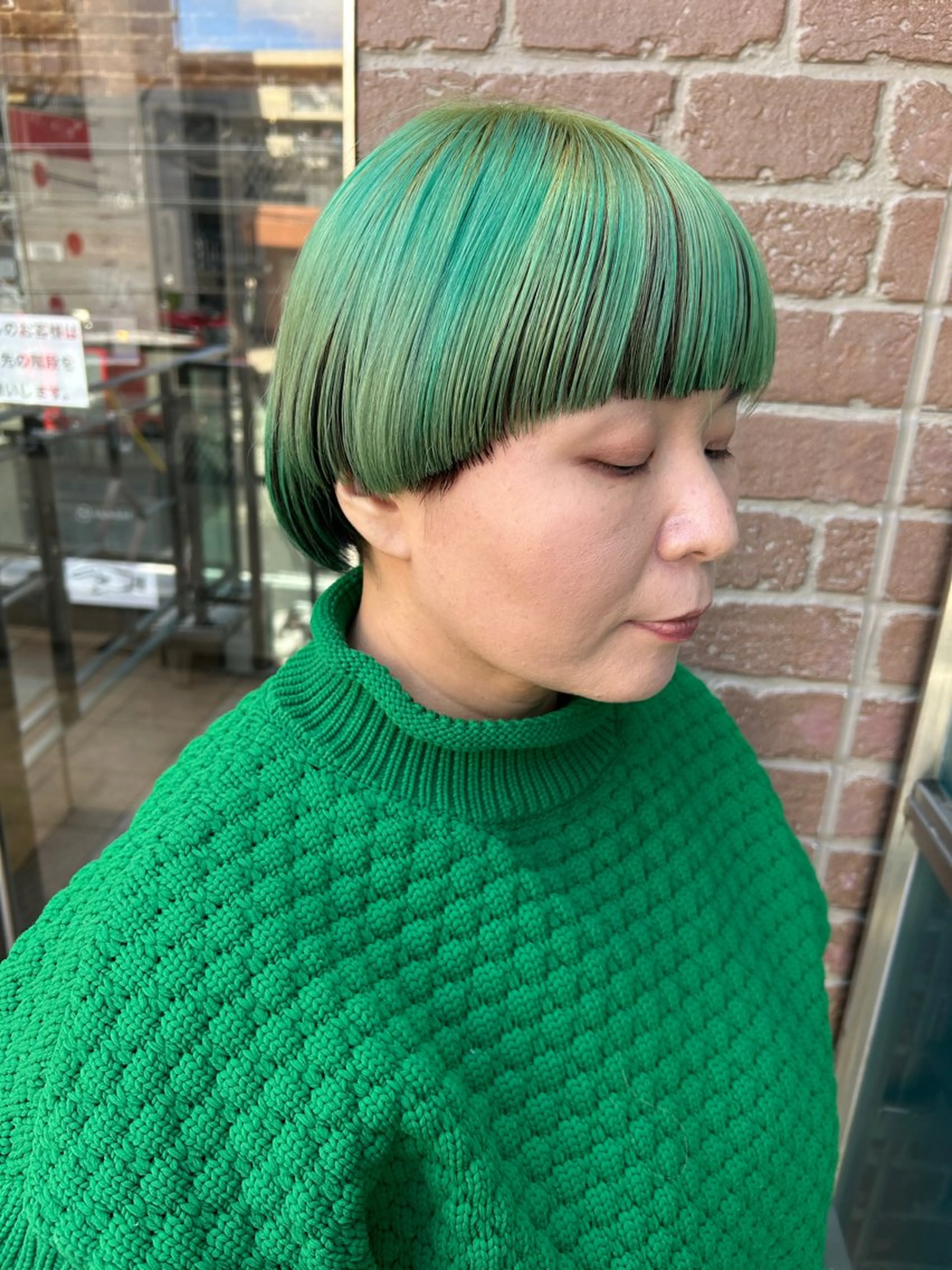 ショート カラー ヘアカラー トリートメント 久木原 ゆりのヘアスタイル