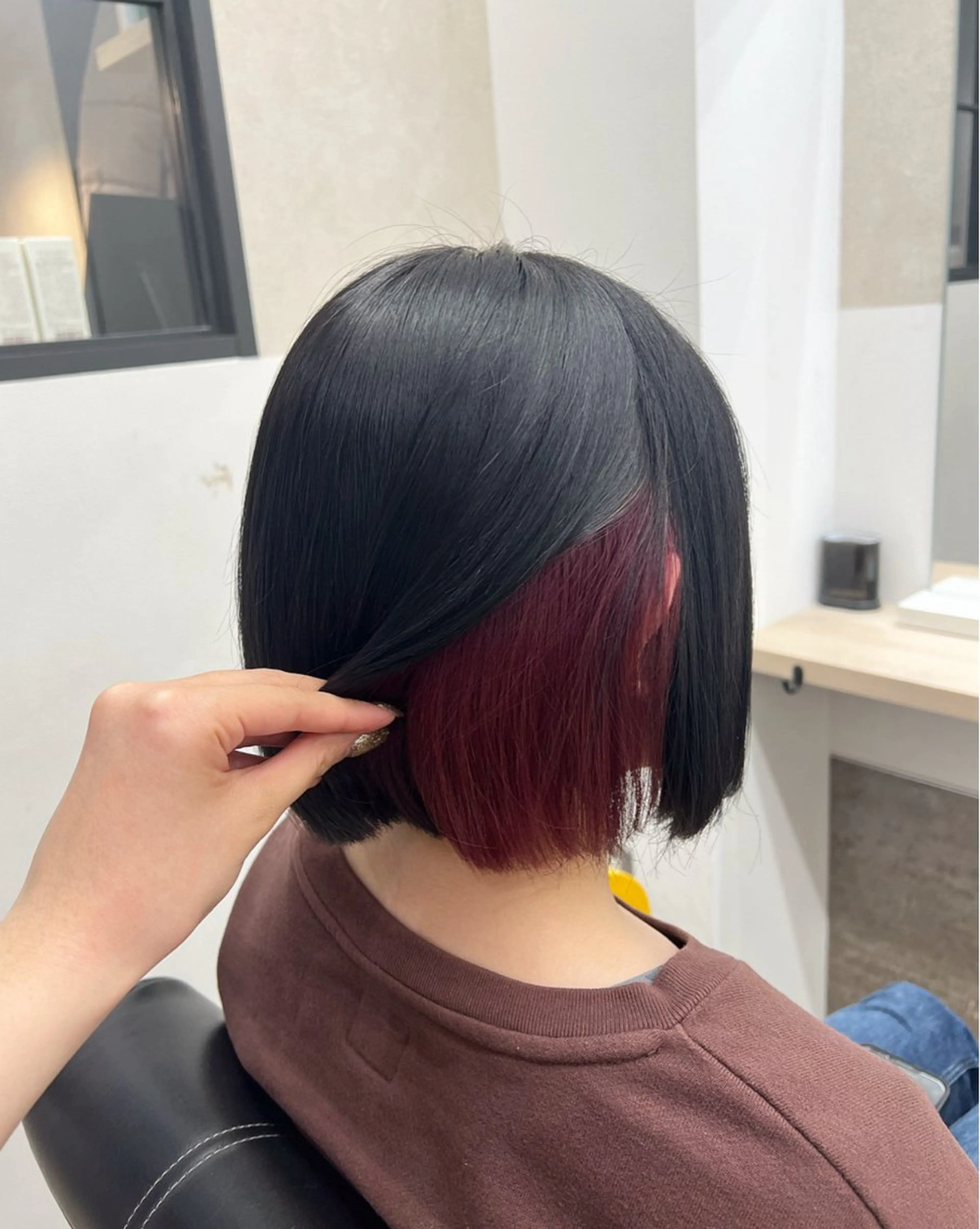カラー ヘアカラー トリートメント GiseL 博多 ほのかのヘアスタイル