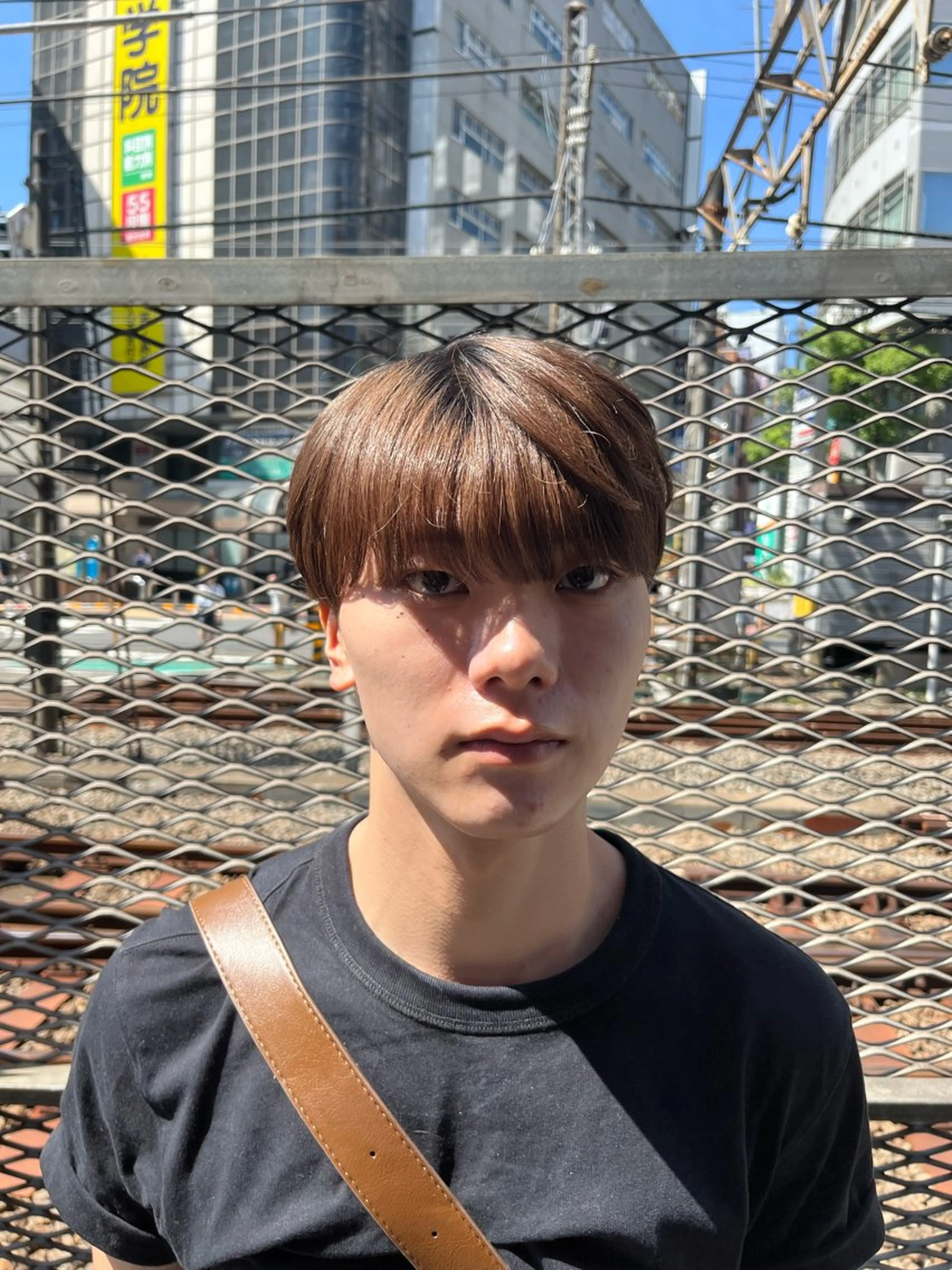 ショート パーマ メンズ マッシュ メンズパーマ シースルーマッシュ ニュアンスパーマ カット パーマ 韓国メンズヘア/ 毛流れヘア　須田龍世のヘアスタイル