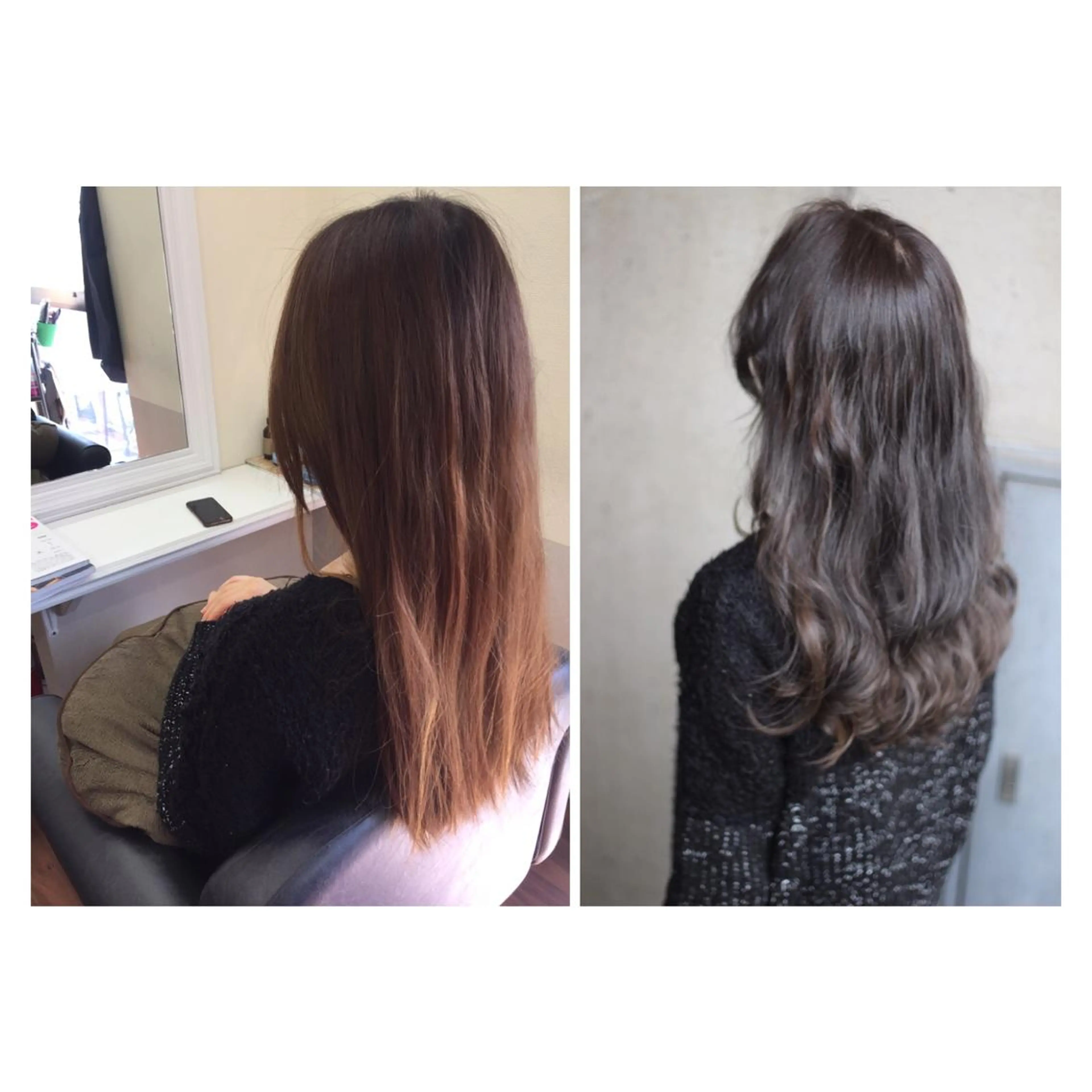 ロング カラー パーマ ヘアアレンジ アディクシーカラー グラデーションカラー 成松 勇治のヘアスタイル