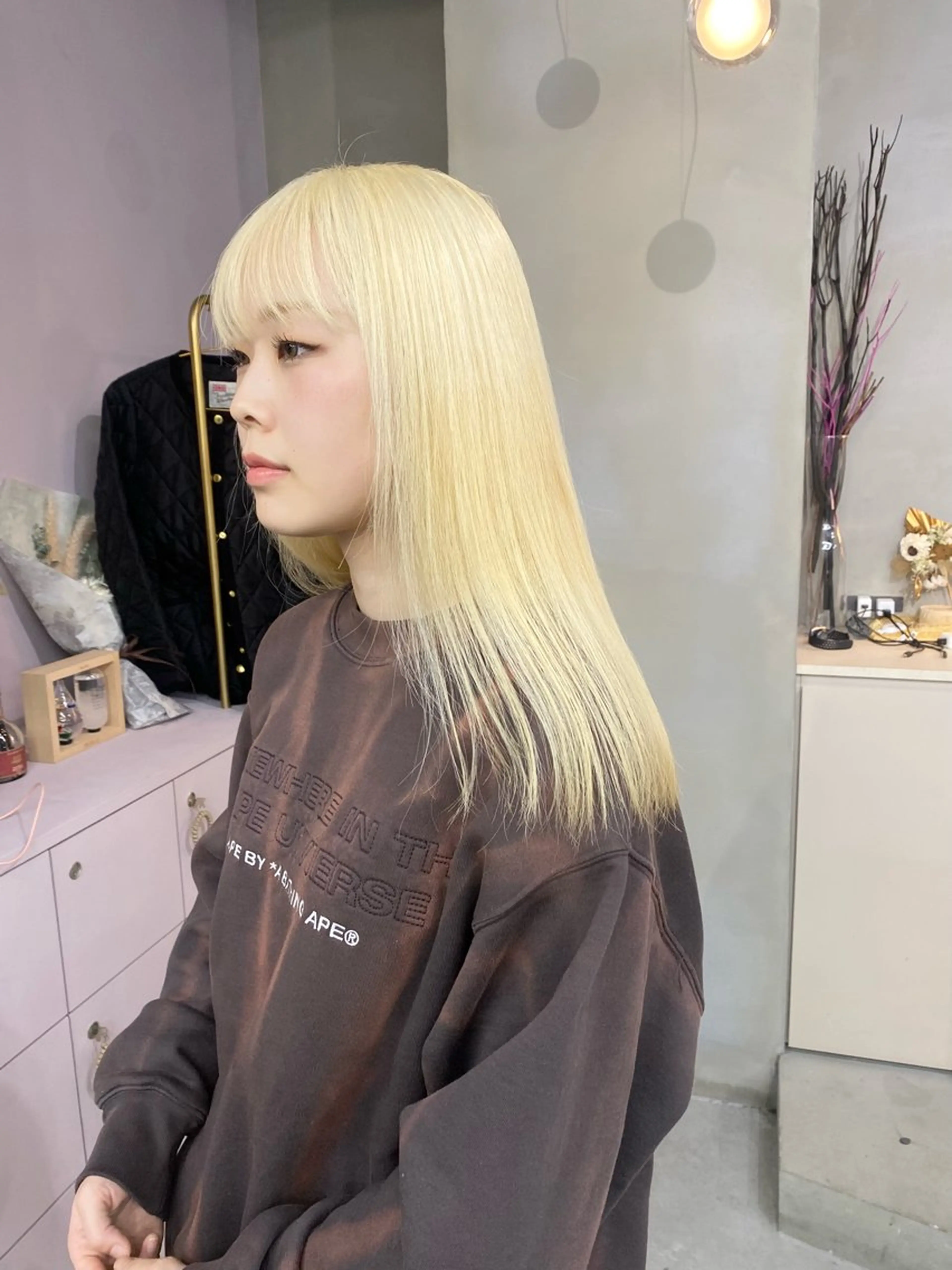 セミロング カラー ヘアカラー qulim所属・前橋 姫奈のヘアスタイル