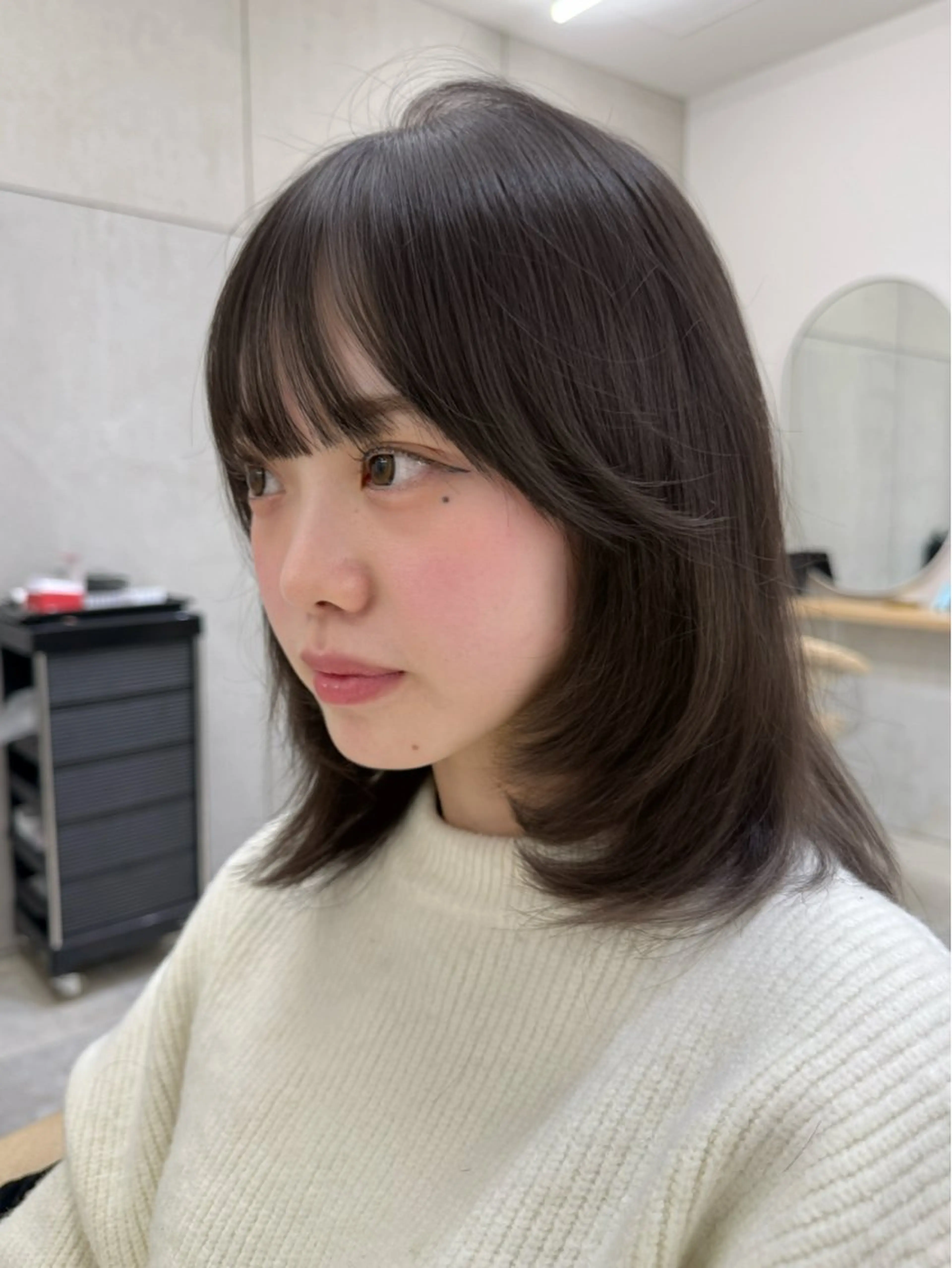 ミディアム ゆい 似合わせカットのヘアスタイル