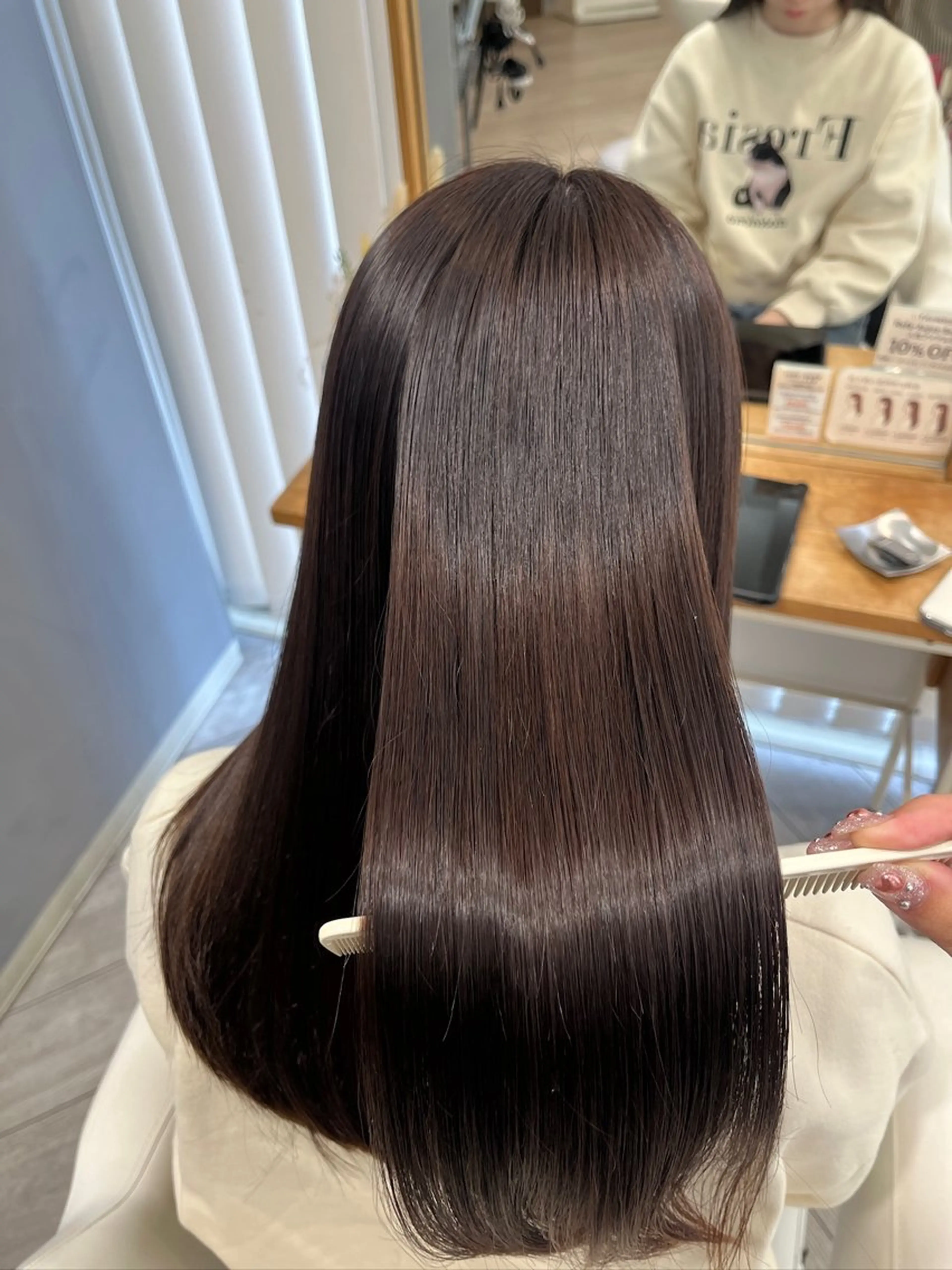 ロング カラー ブリーチ ブラウンカラー 透明感カラー ダブルカラー ブリーチなしカラー カット ヘアカラー トリートメント AVANCE. chisatoのヘアスタイル