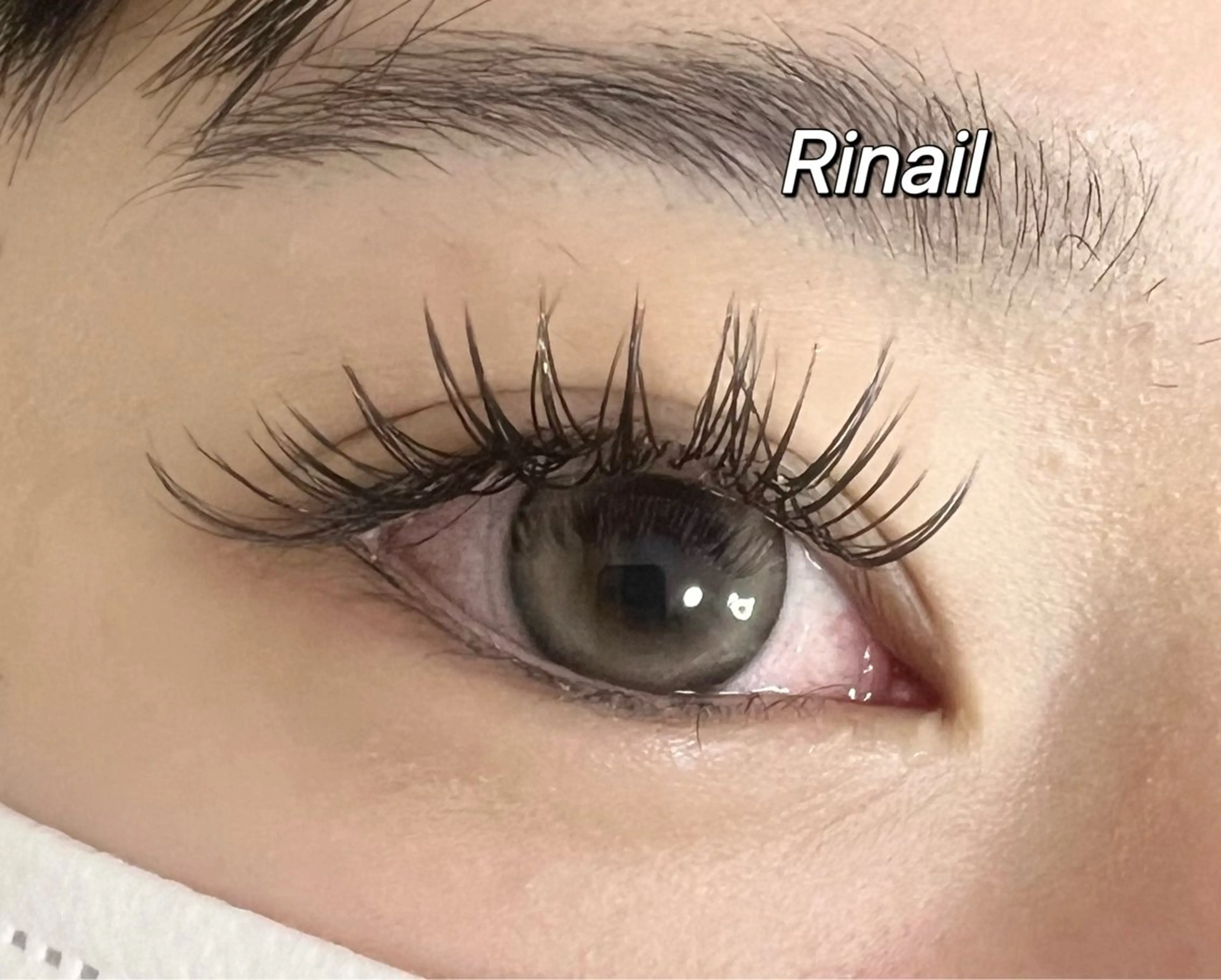 マツエク・マツパ バインドロック ナチュラル パリジェンヌラッシュリフト まつげパーマ 下まつげエクステ YK Rinのネイルデザイン