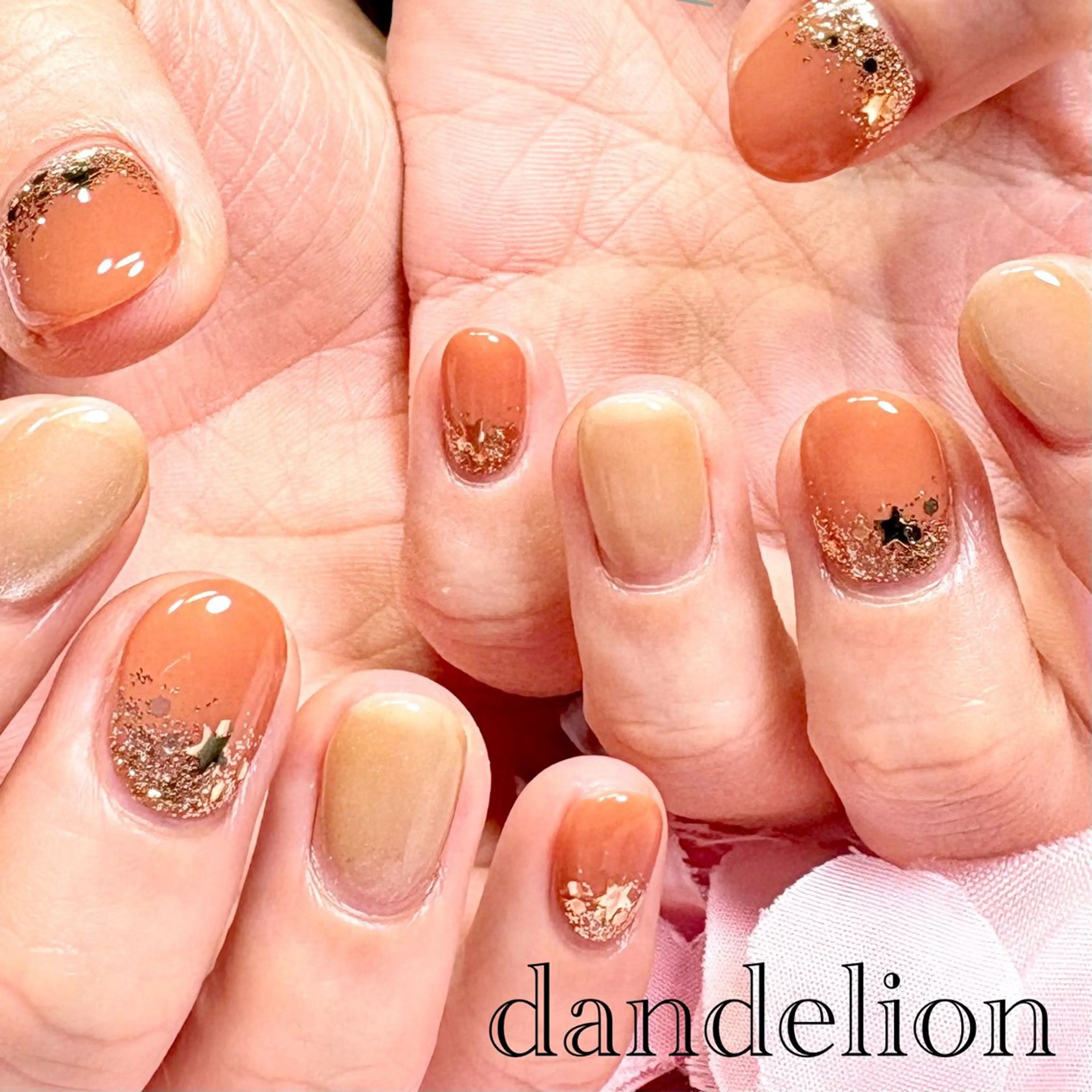 ネイル ハンドネイル ハンドケア dandelion ダンデライオンのネイルデザイン