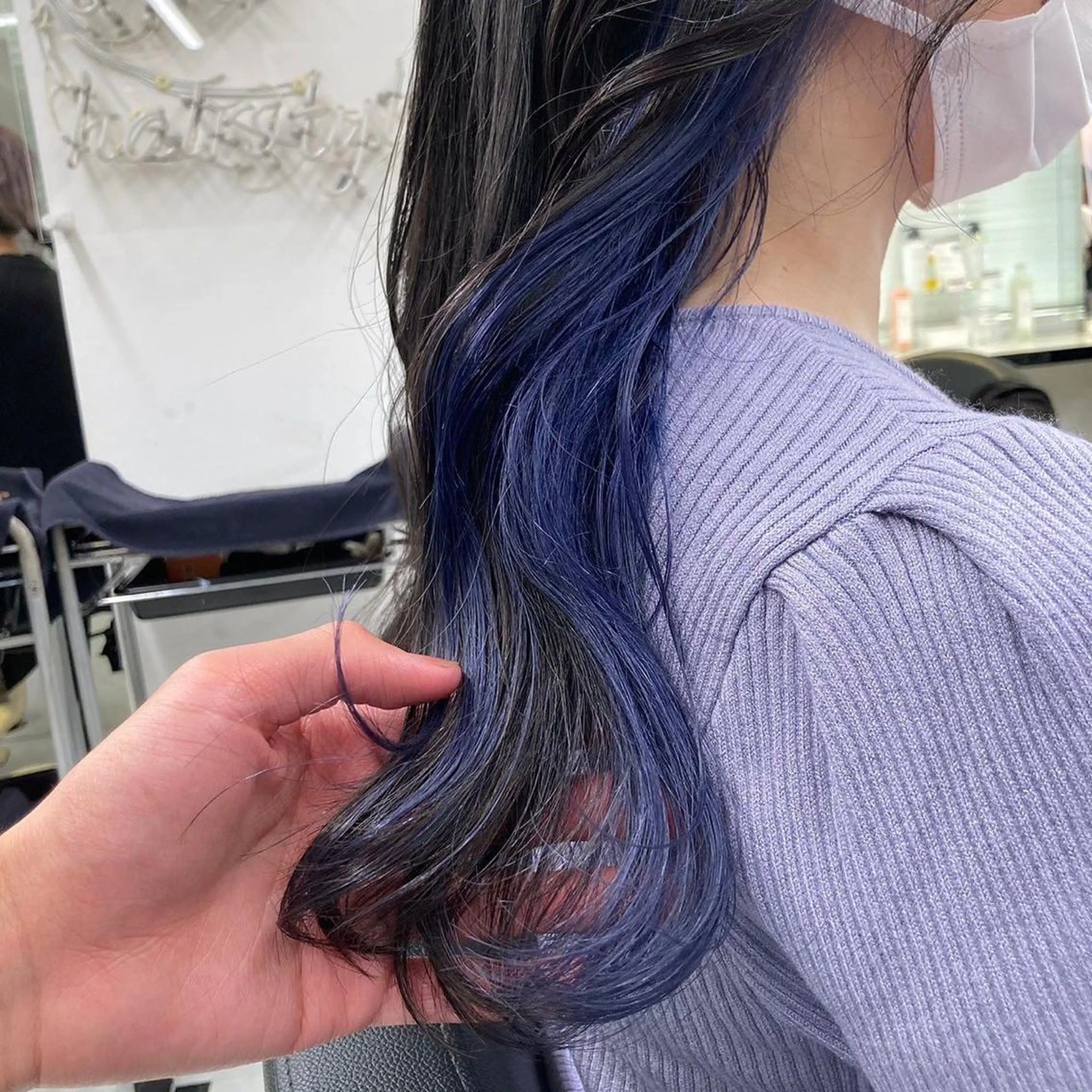 セミロング 韓国カット/ パーマ/KOTAのヘアスタイル