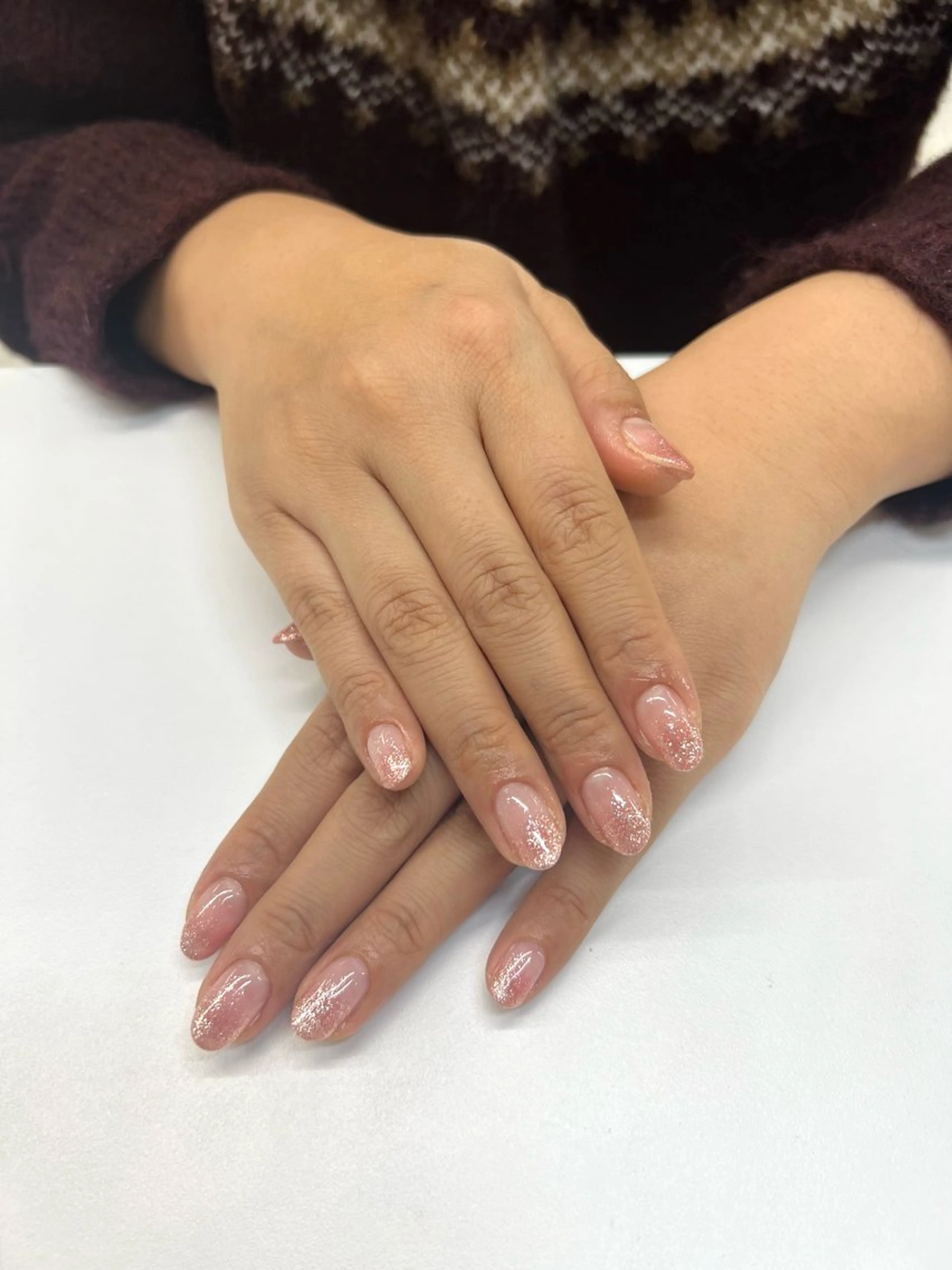 ネイル ラメ(グリッター) ラメグラデーション Tsuneyama yukaのネイルデザイン