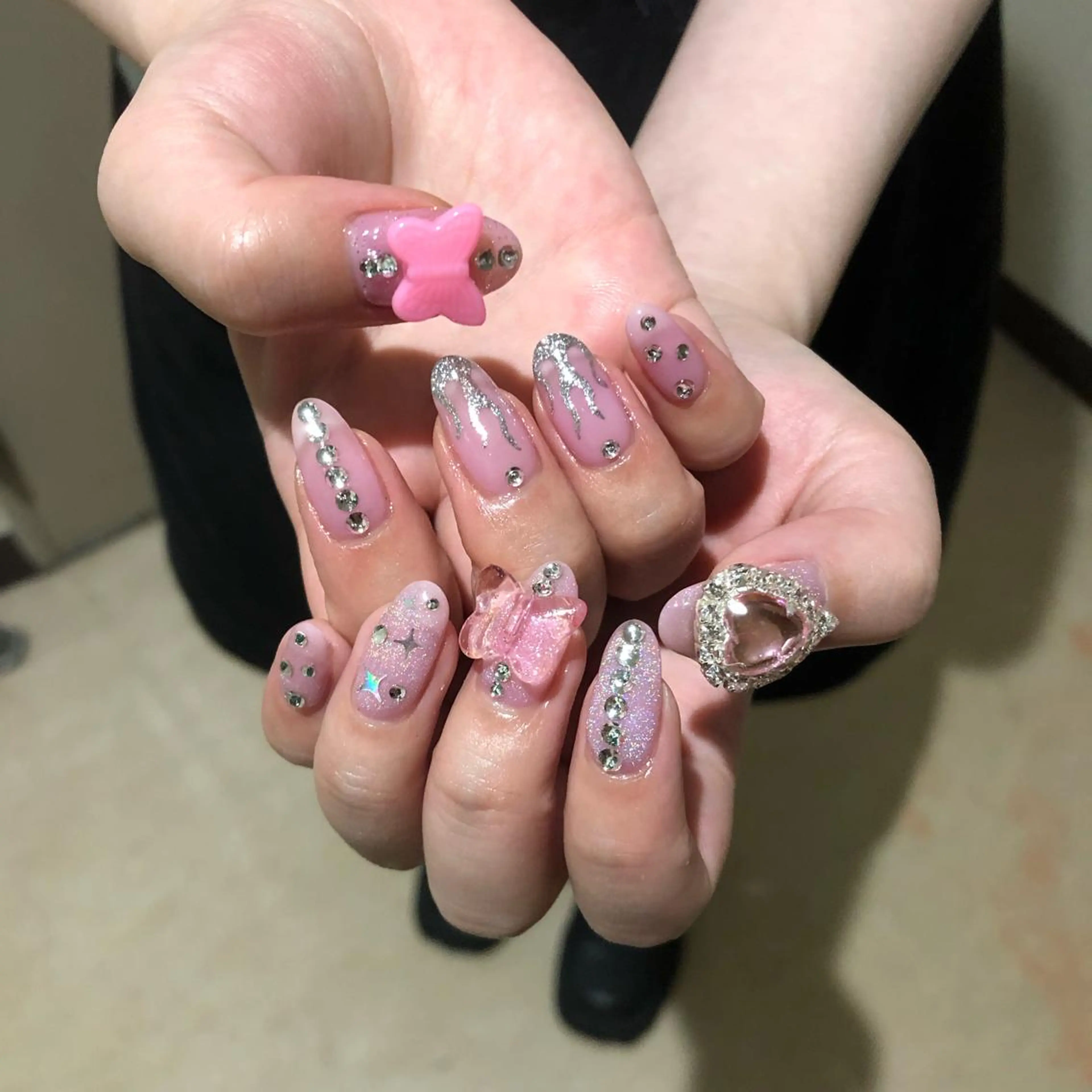 ネイル ハンドネイル パラあり！フィルイン 美フォルムのネイルデザイン