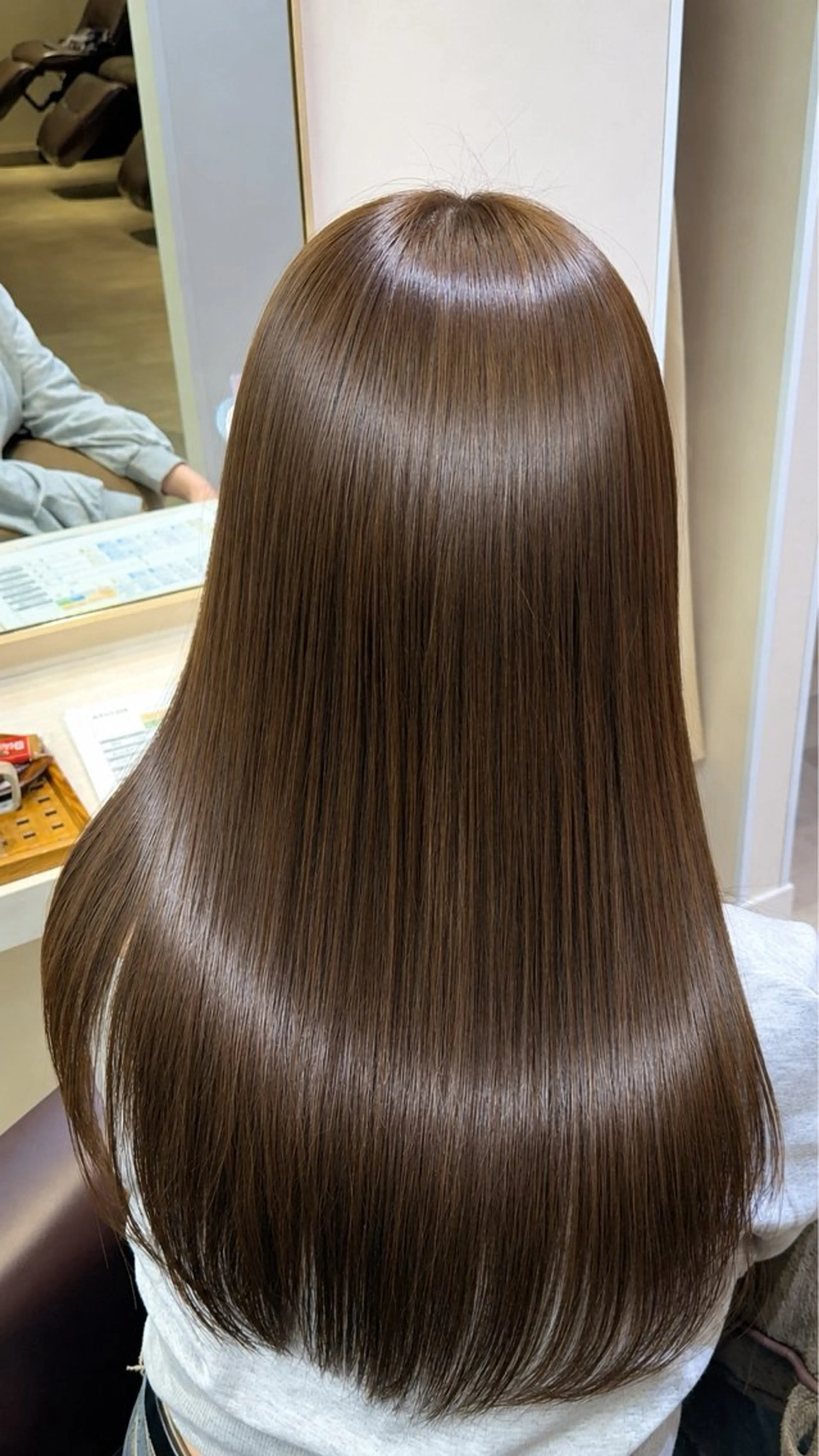 ロング ヘアカラー 韓国レイヤー 🎀ダブルカラーのヘアスタイル