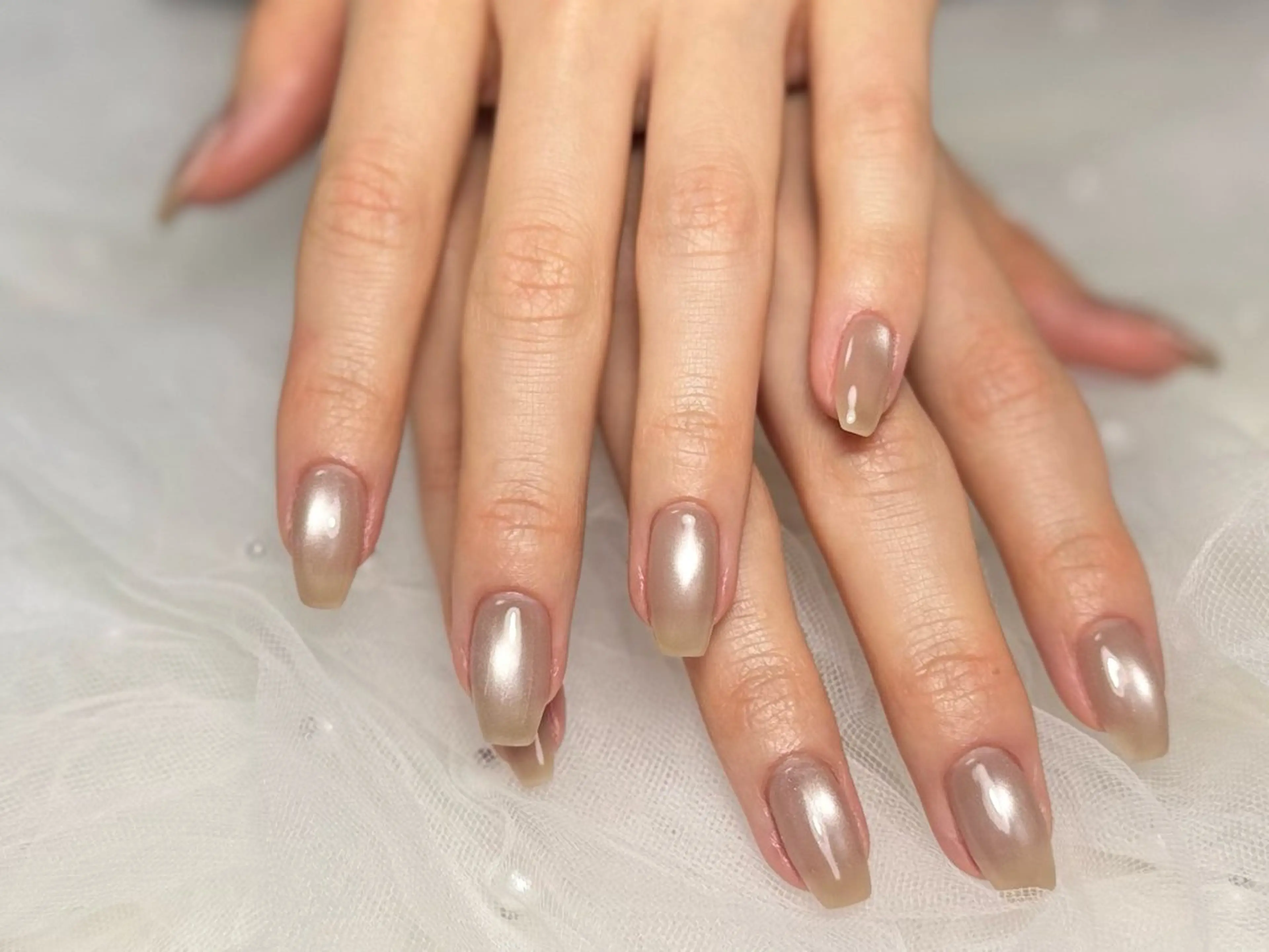 ネイル ブラウン マグネットネイル MILImili nailのネイルデザイン