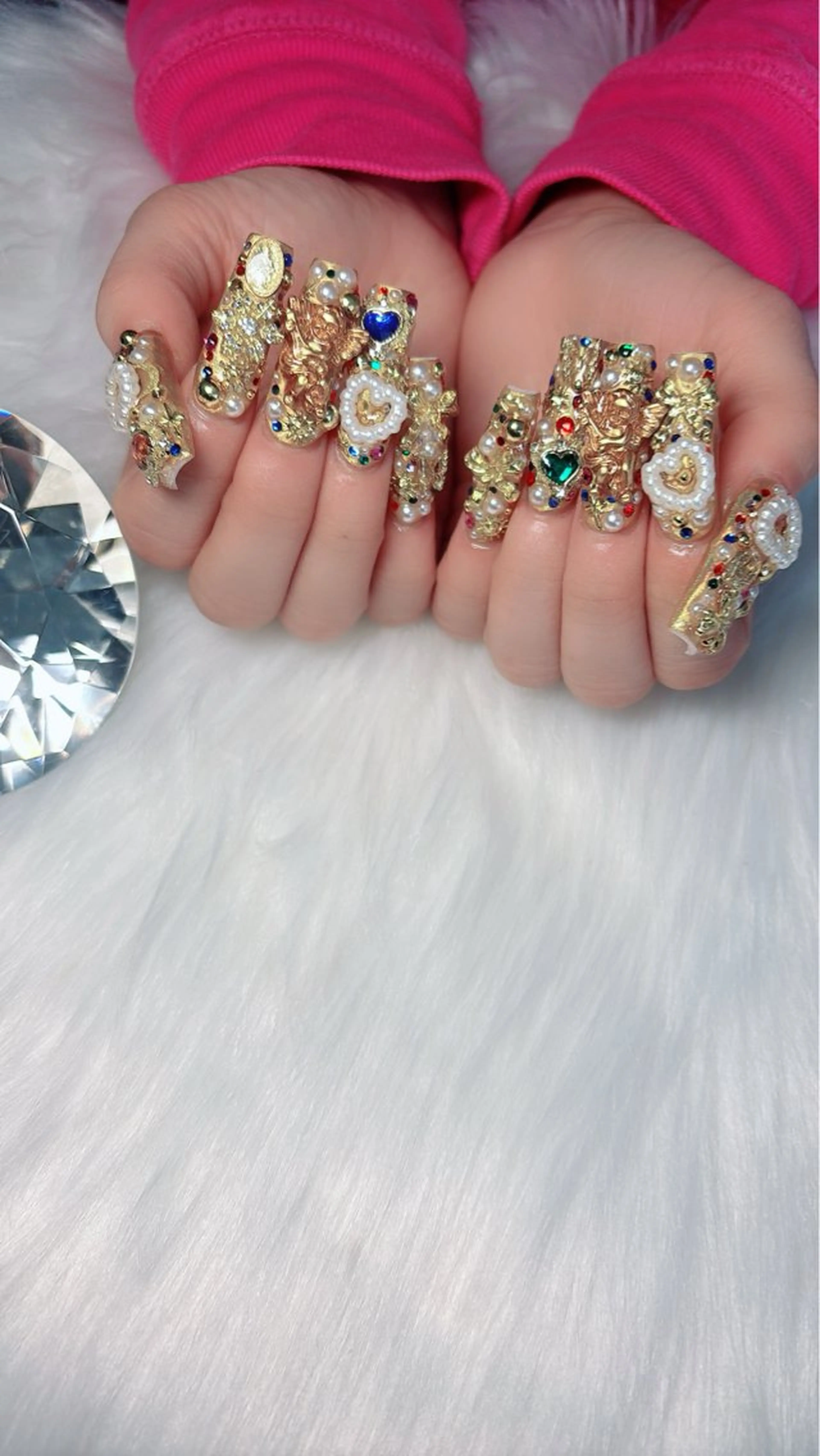 ネイル ロングネイル ハンドネイル salon de belnetta所属・Kayo 💅のネイルデザイン