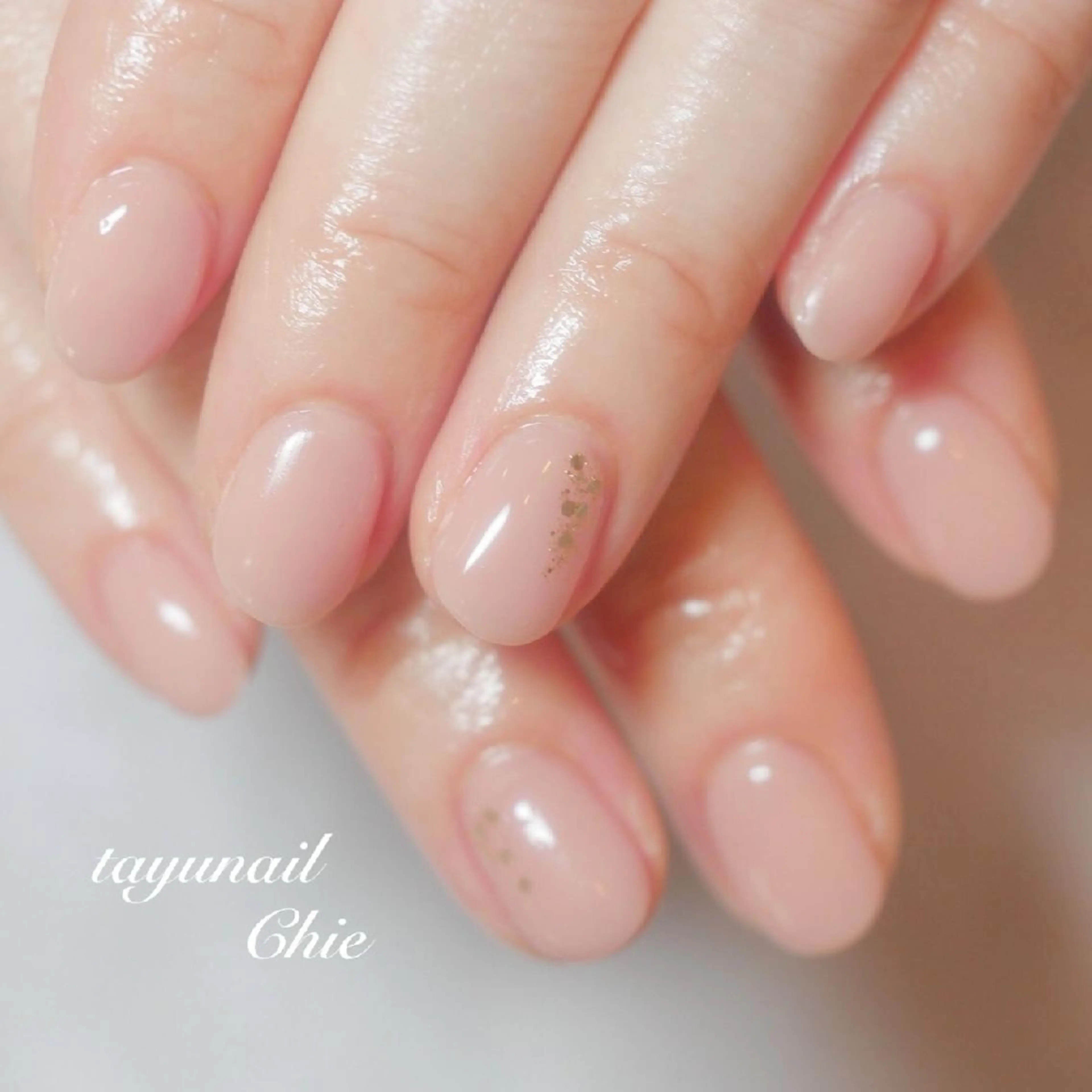 ネイル ブルー ジェルネイル ラメ(グリッター) パラジェル シンプルネイル ネイルサロン 【たゆnail】のネイルデザイン