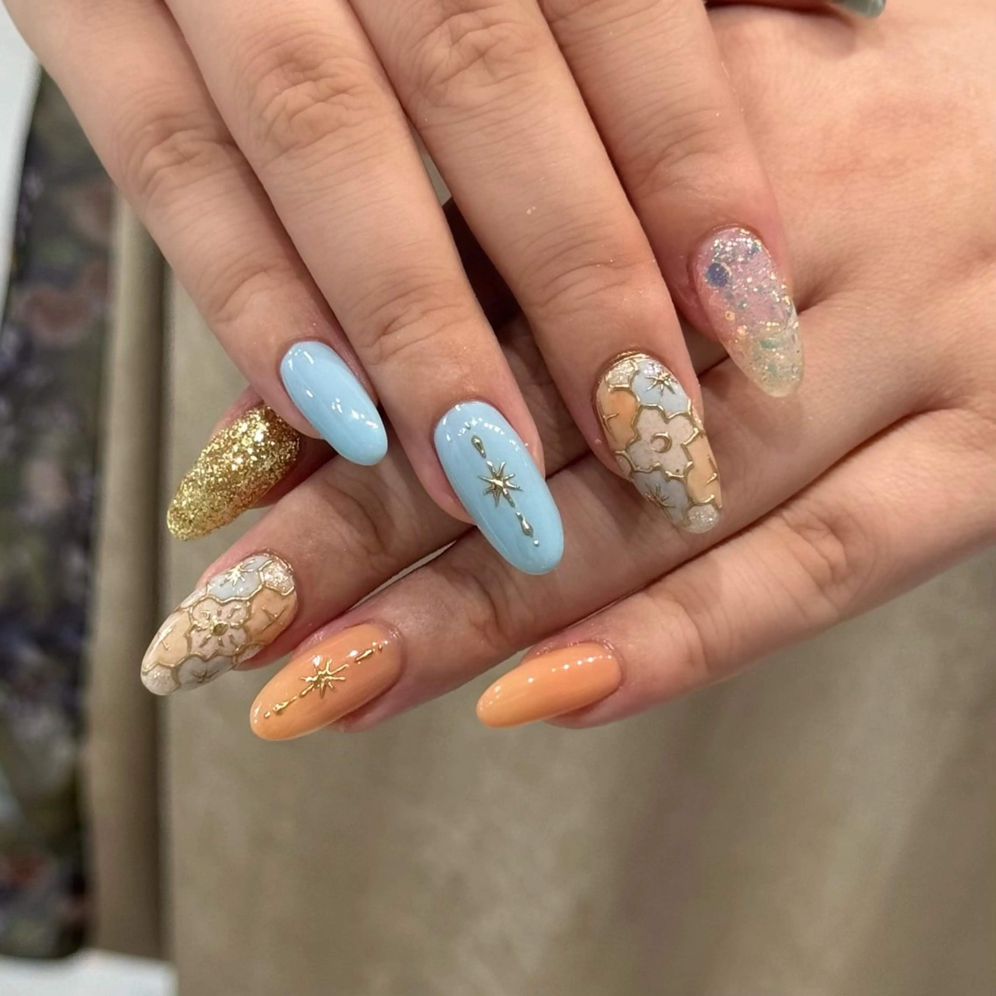 ネイル 春ネイル ハンドネイル HARUKA ネイリスト福岡/薬院のネイルデザイン