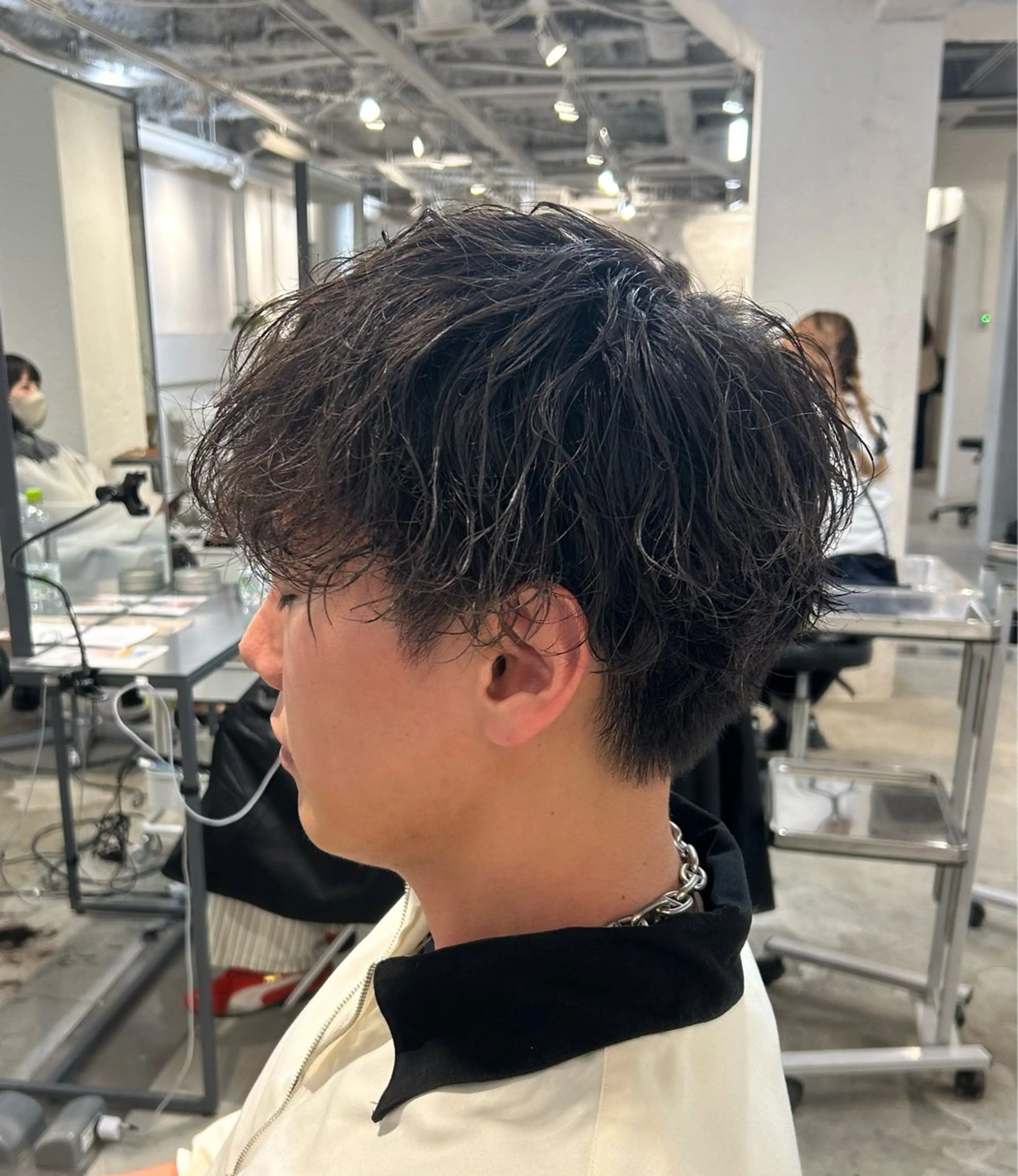 パーマ メンズ カット パーマ メンズパーマ💈藤田 晃志のヘアスタイル