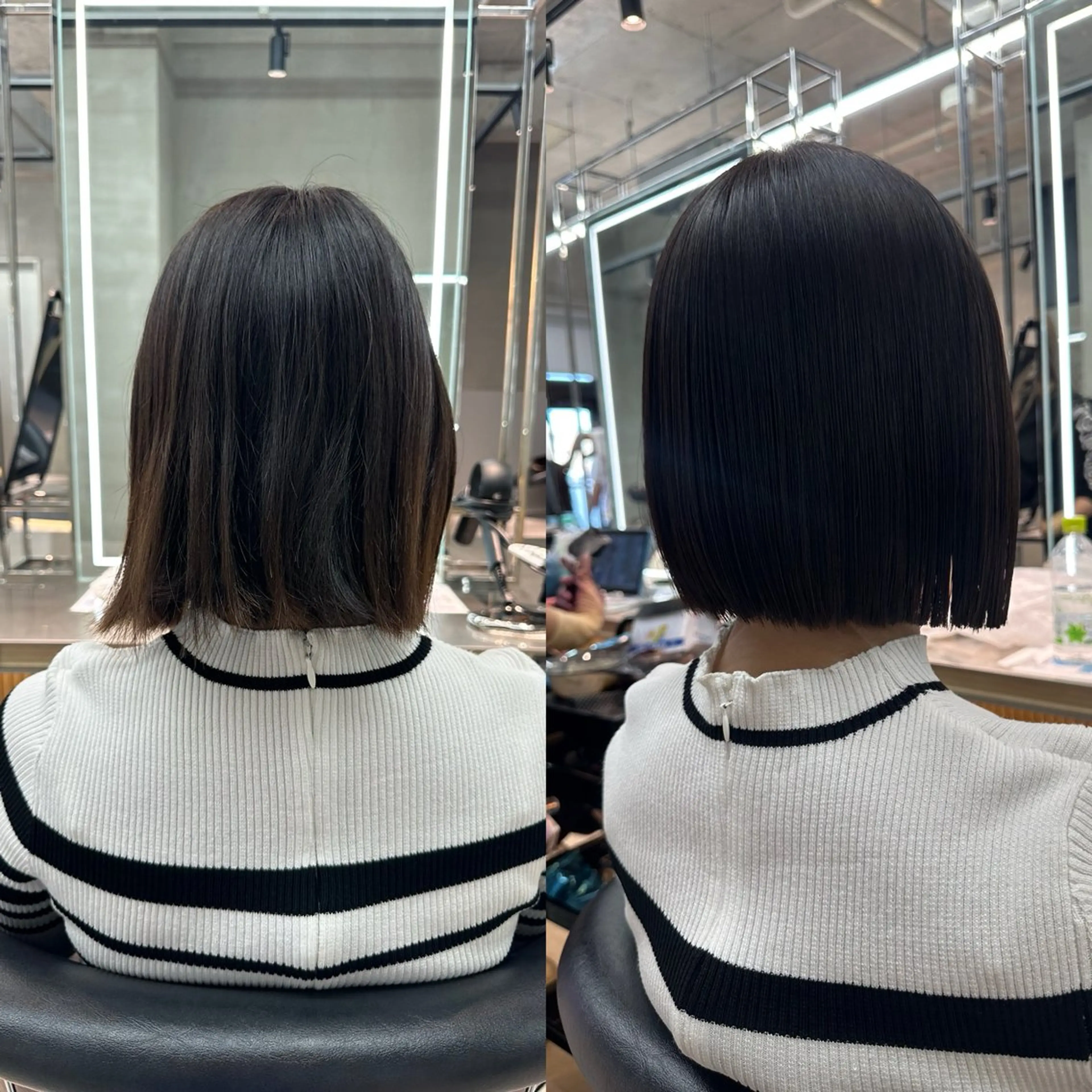 ミディアム カット ヘアカラー 縮毛矯正 トリートメント ✨髪質改善特化✨副 店長椎葉信乃介のヘアスタイル