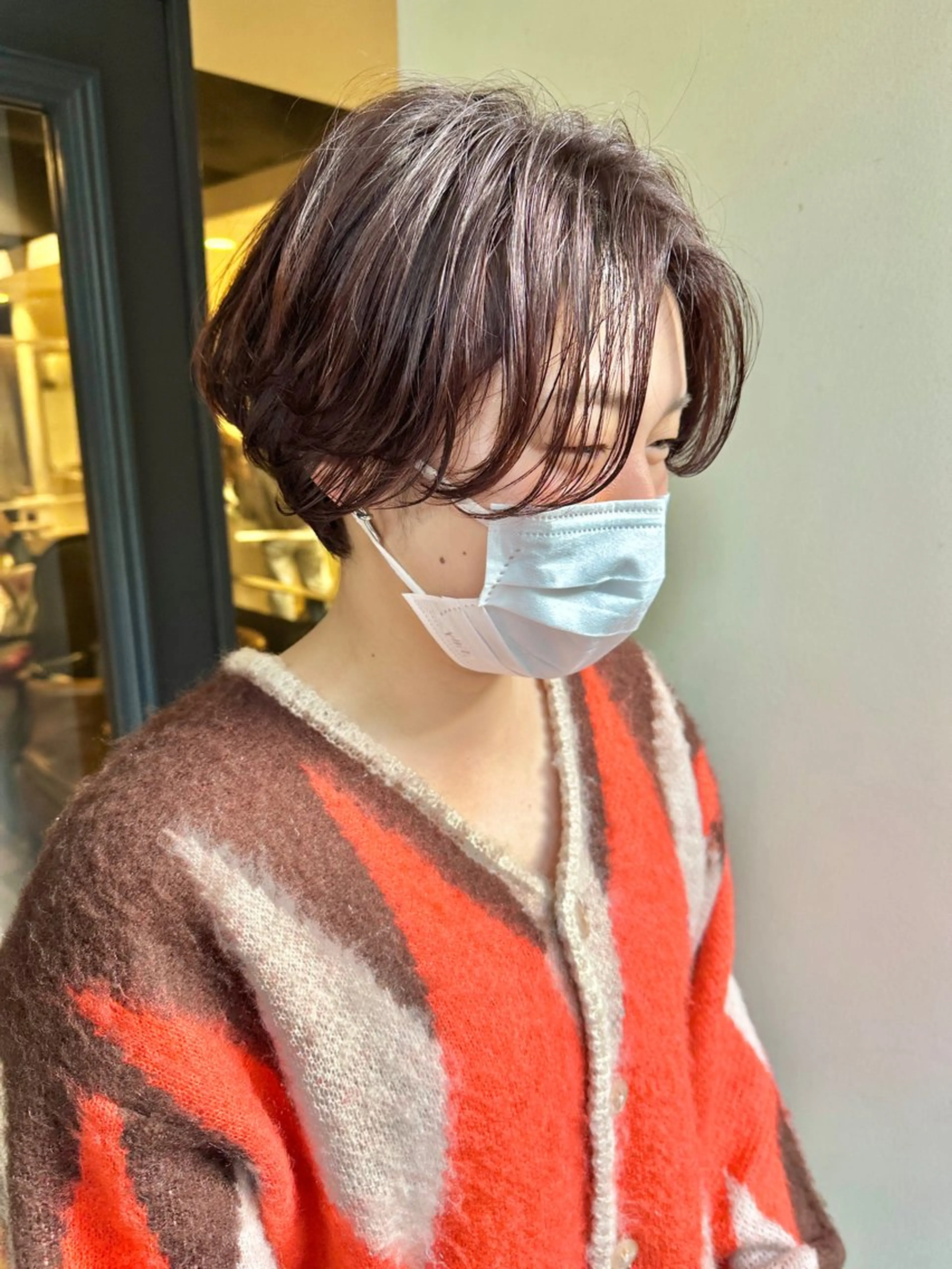 ショート ショート ボブ 梅田 木戸健人のヘアスタイル