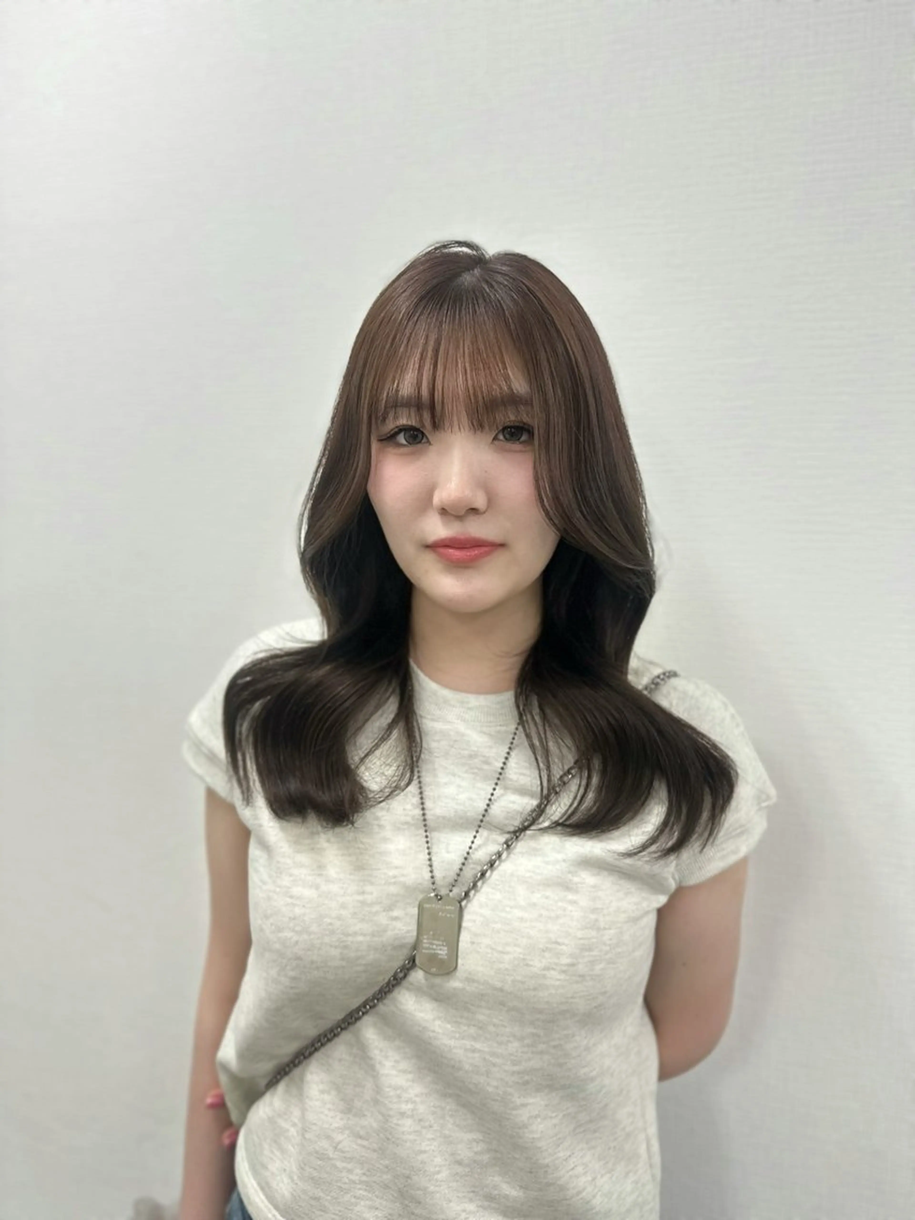 セミロング カラー カット ヘアカラー 上品モテヘア🩶 karen🩶のヘアスタイル