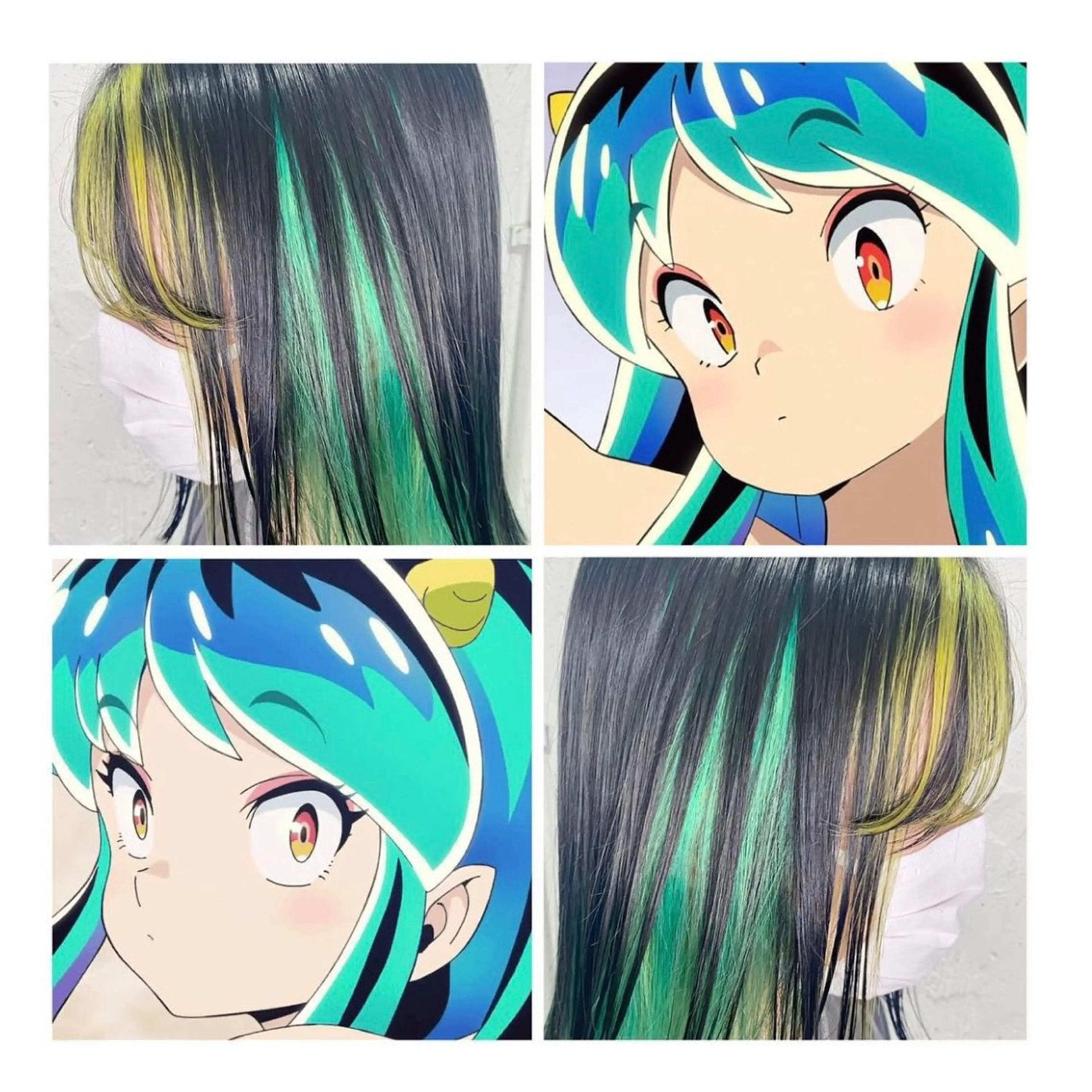 ミディアム カラー デザインカラー GARU-ガル-所属・TSUNO🦖 派手髪/オタク美容師のヘアスタイル