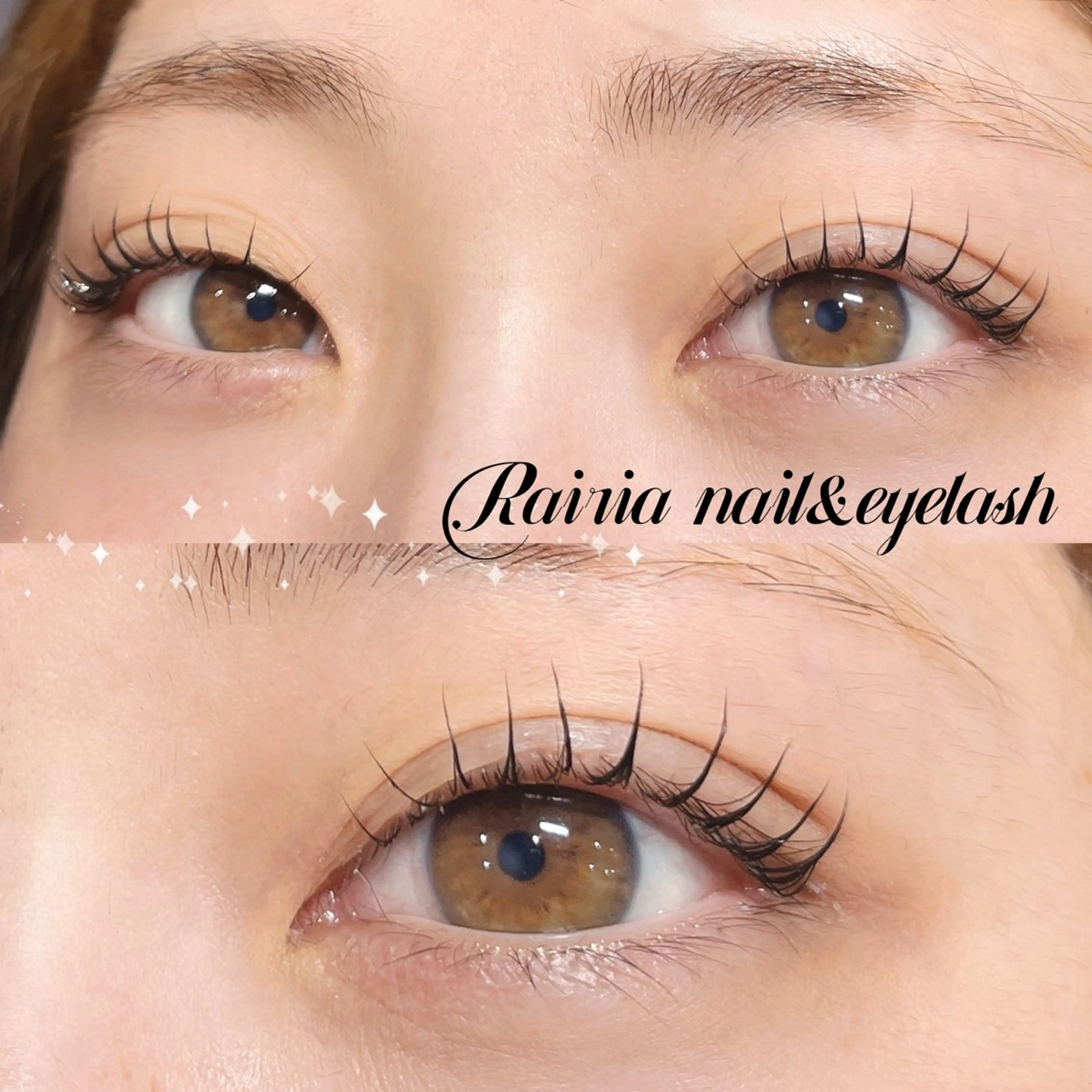 マツエク・マツパ フラットラッシュ 韓国風マツエク パリジェンヌラッシュリフト 下まつげエクステ 一重×まつ毛パーマ マツパ Rairia momoka🎀✨のマツエク・マツパデザイン