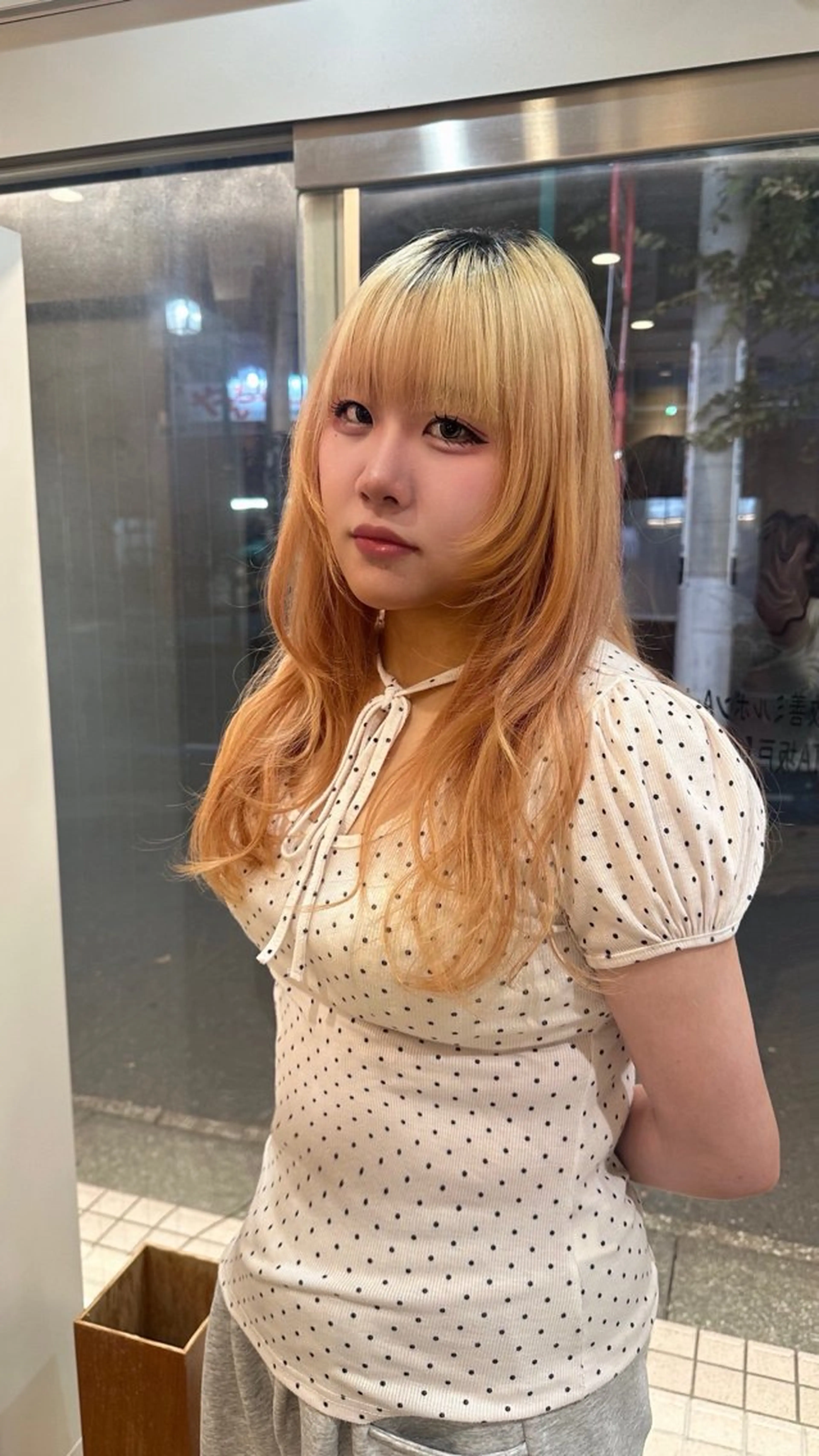 ロング カット 松本 羅華のヘアスタイル