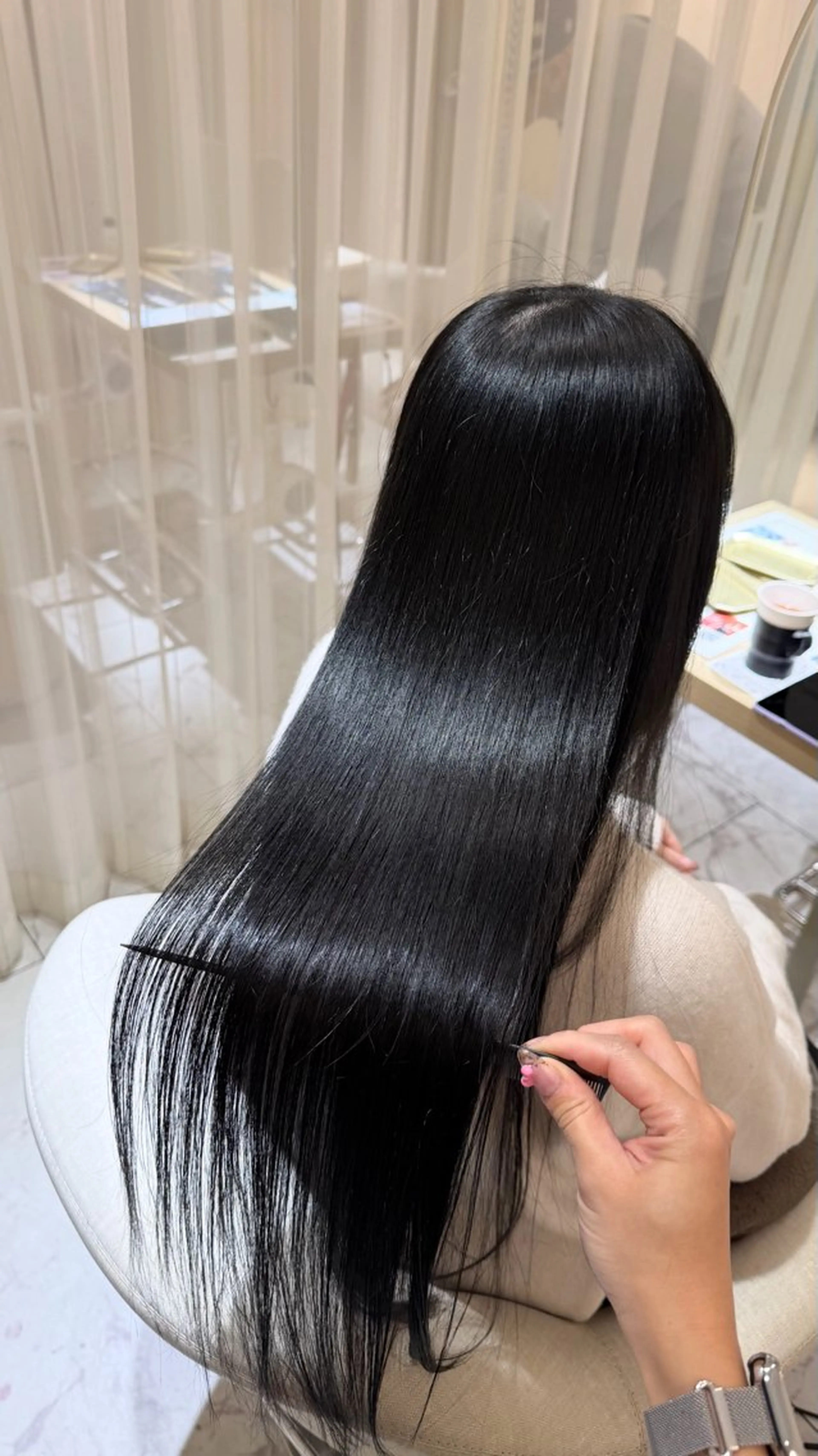 ロング トリートメント マホ/日吉/髪質改善 /レイヤー/ガーリーのヘアスタイル