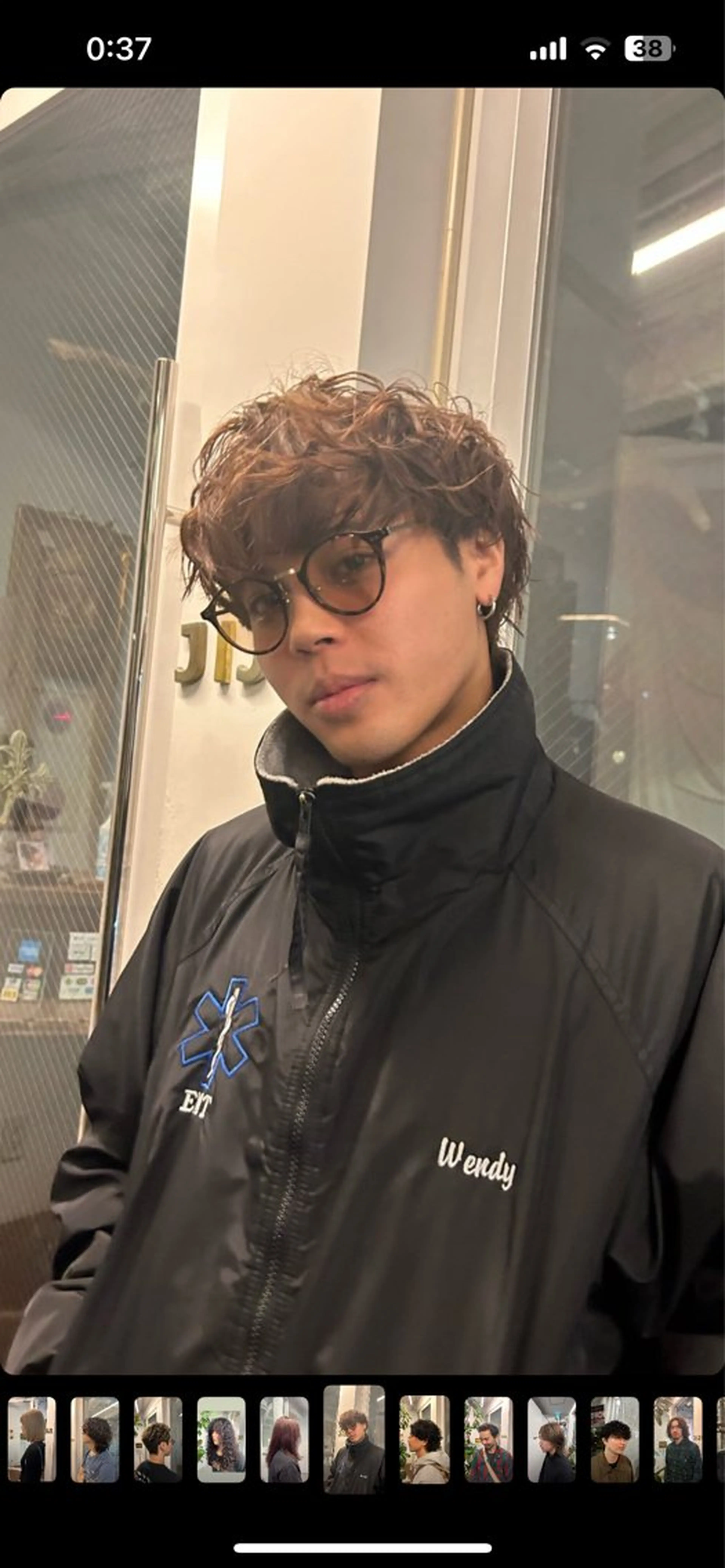 ショート カラー メンズ メンズブリーチ ブリーチ ブリーチなしカラー jiji所属・青木 真生のヘアスタイル