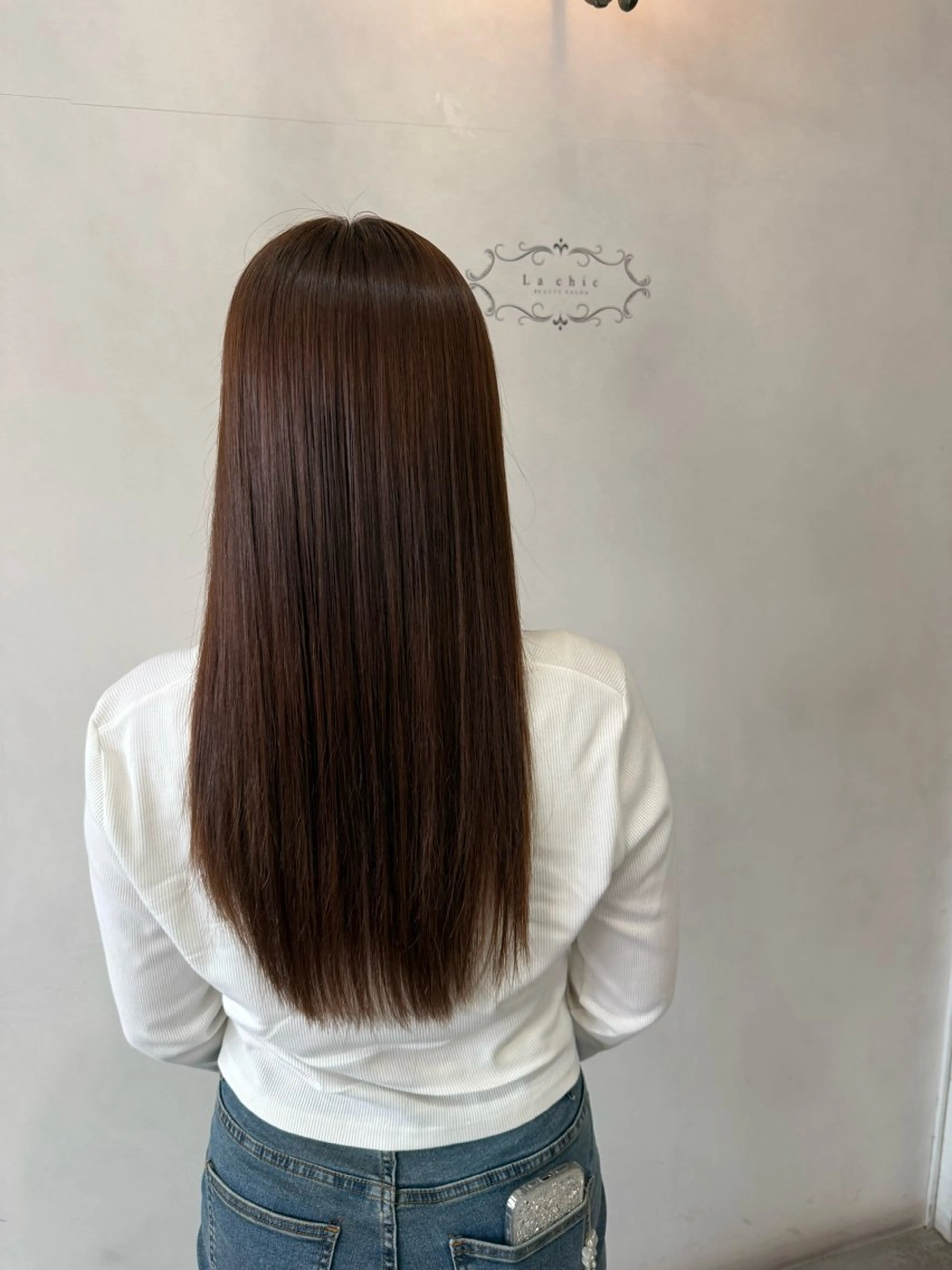 ロング カラー カット 縮毛矯正 RUNA .のヘアスタイル