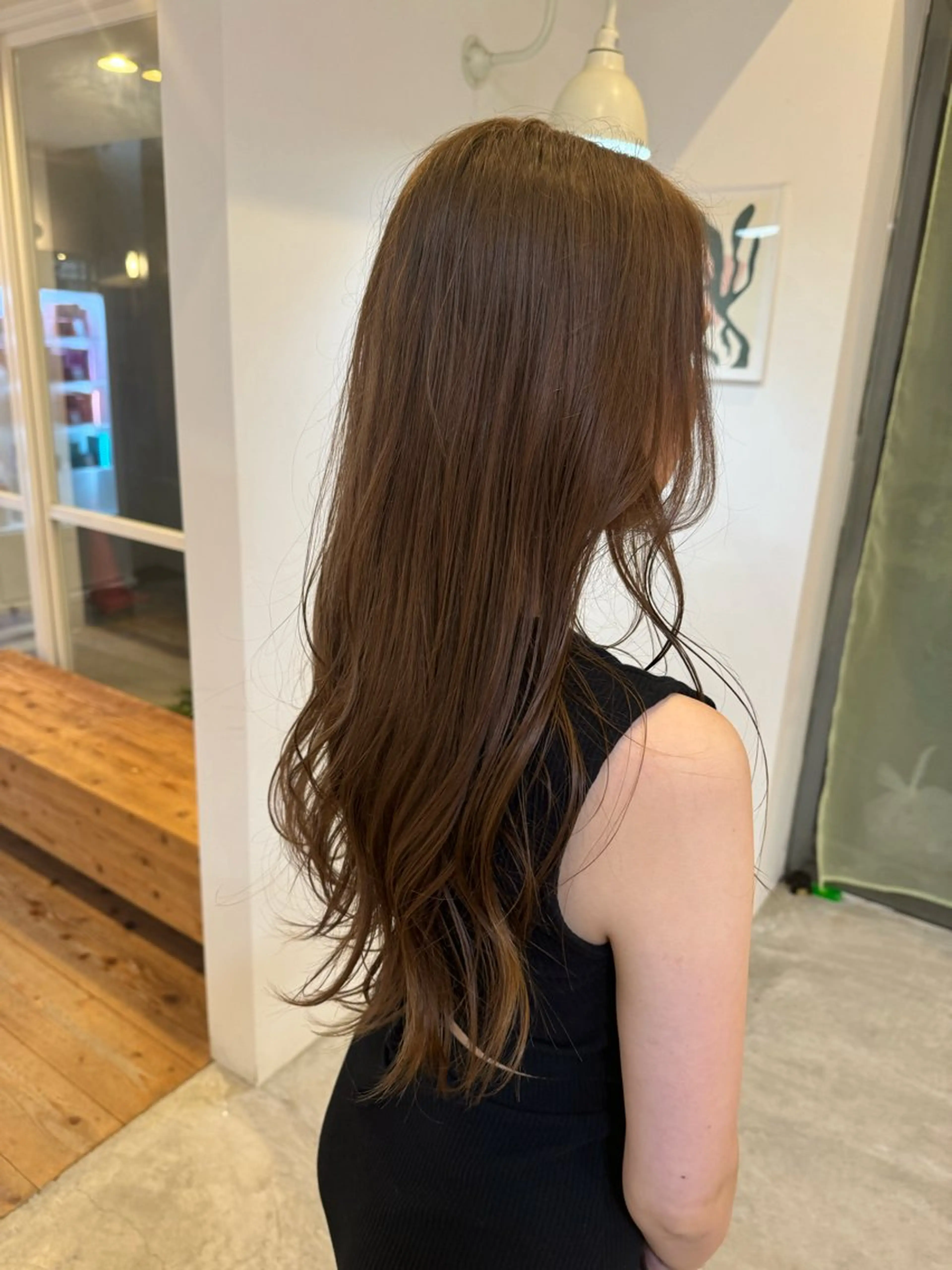 カラー ベージュカラー ブリーチ 【YOKE】　西田 乃那のヘアスタイル