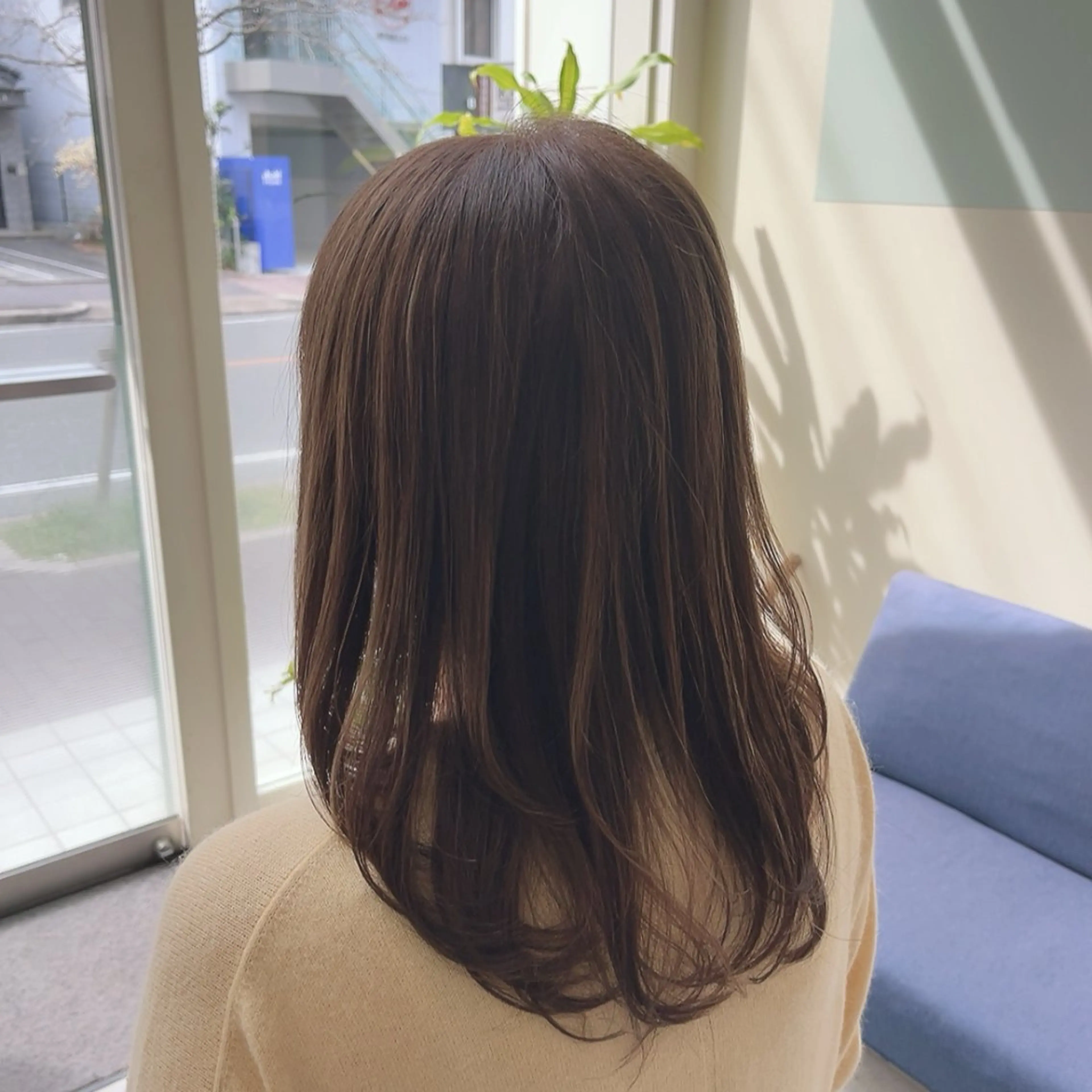 ミディアム カラー ハイライトカラー ハイライト カット ヘアカラー トリートメント mateca・hair所属・林 真之介のヘアスタイル