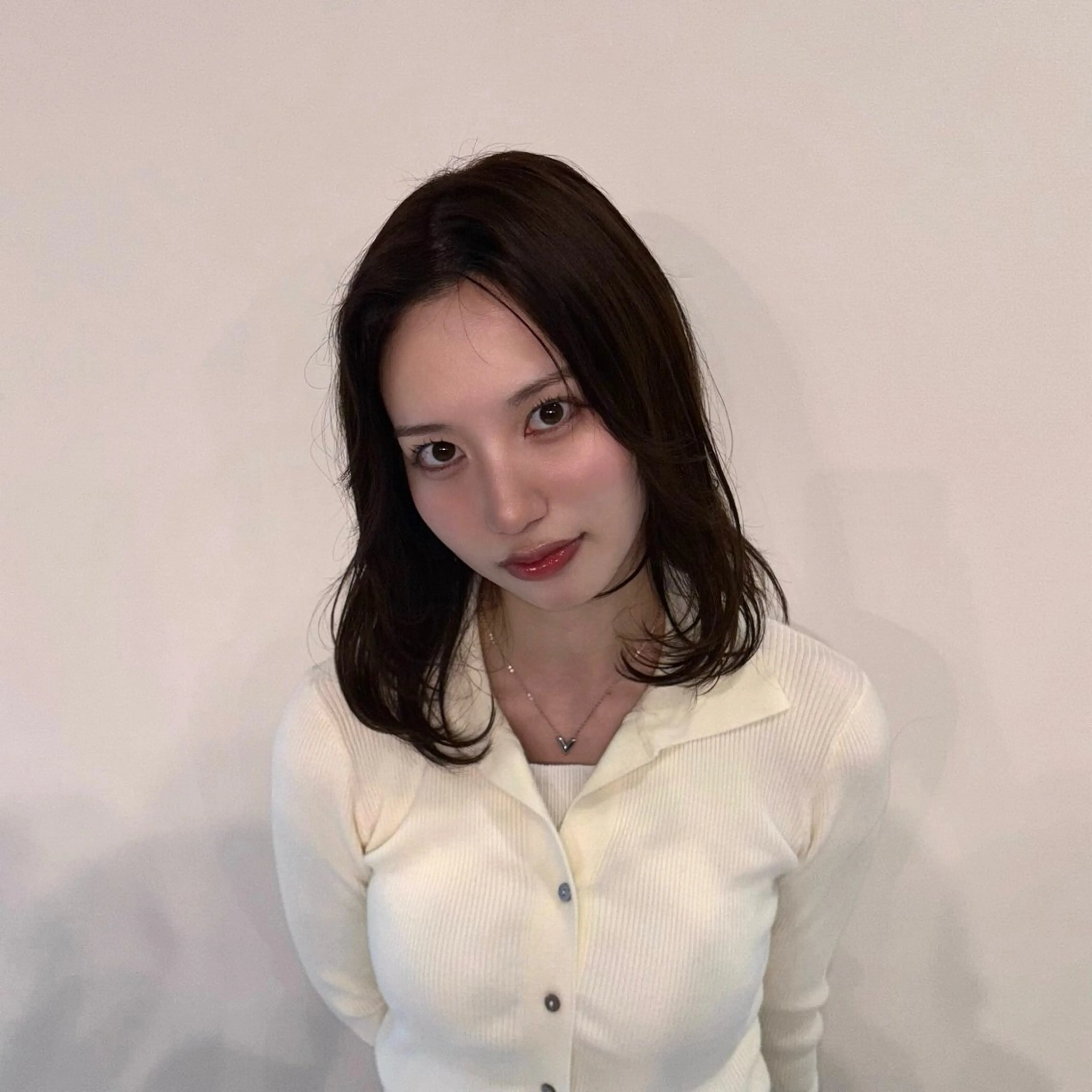 セミロング 韓国風ヘア レイヤーカット カット ヘアカラー rink / 髪質改善✖️レイヤーのヘアスタイル